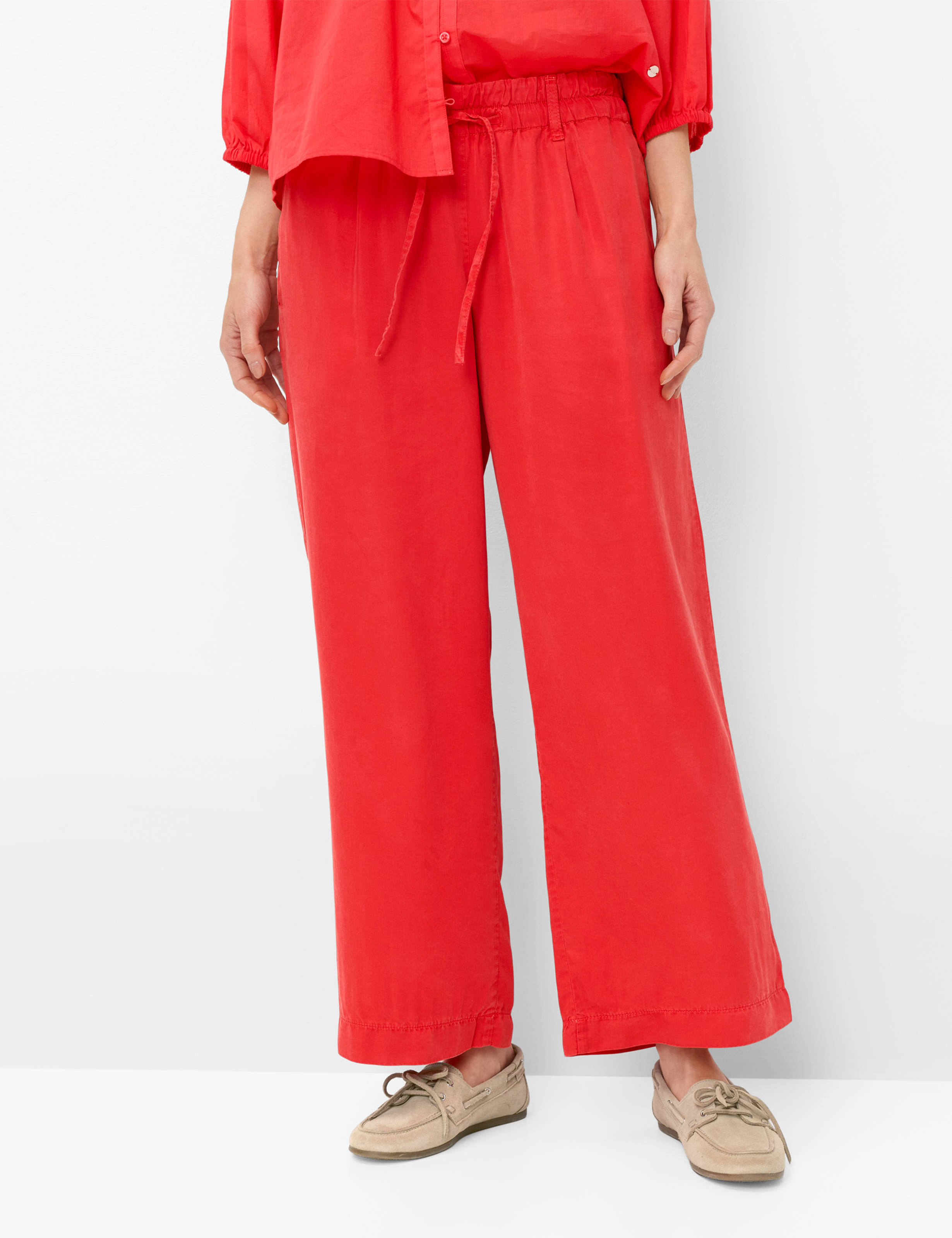 Femme Style MAINE S Rouge Wide Leg Devant mannequin