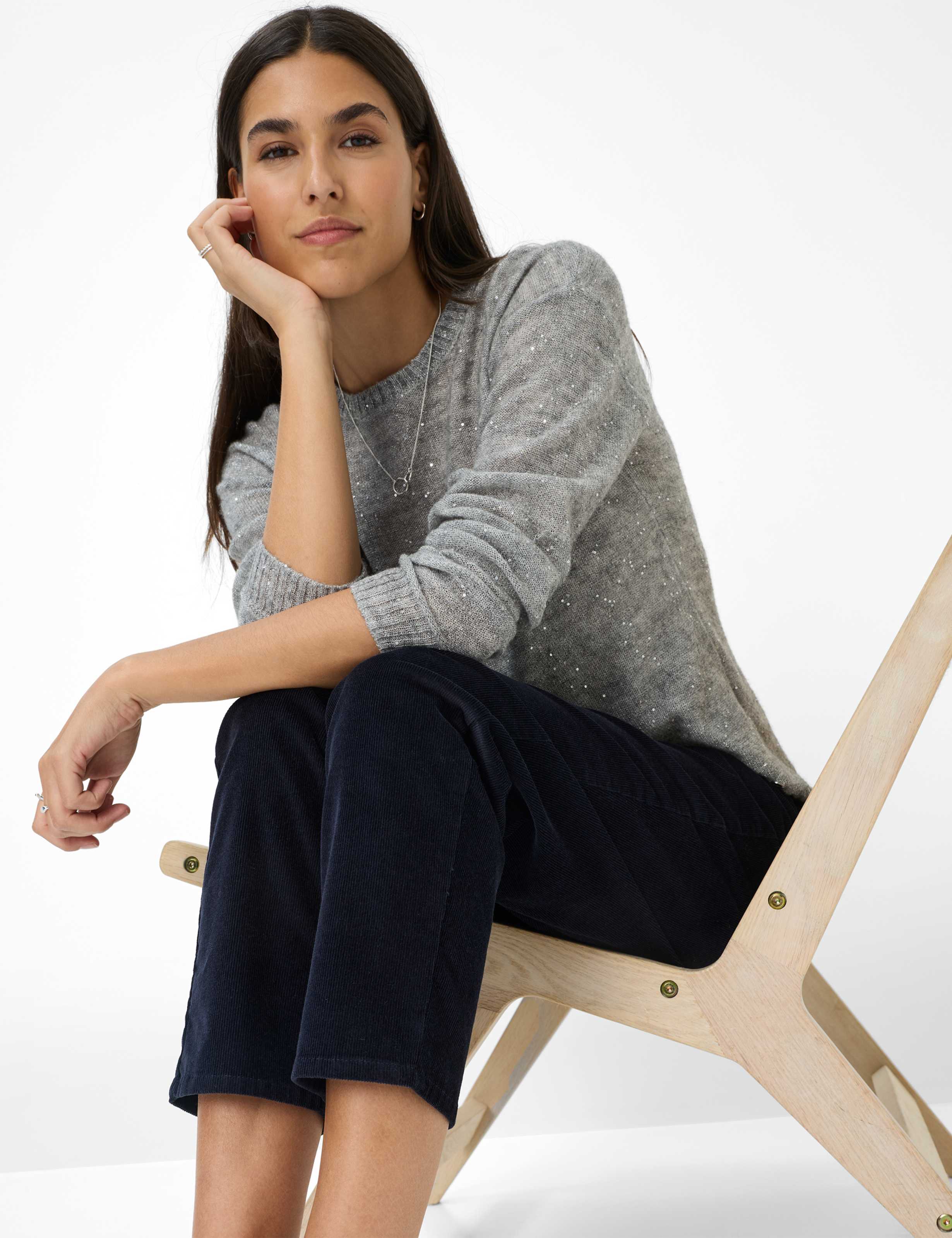 Damen Style MILEY S Dunkelblau Relaxed Fit Detail 1