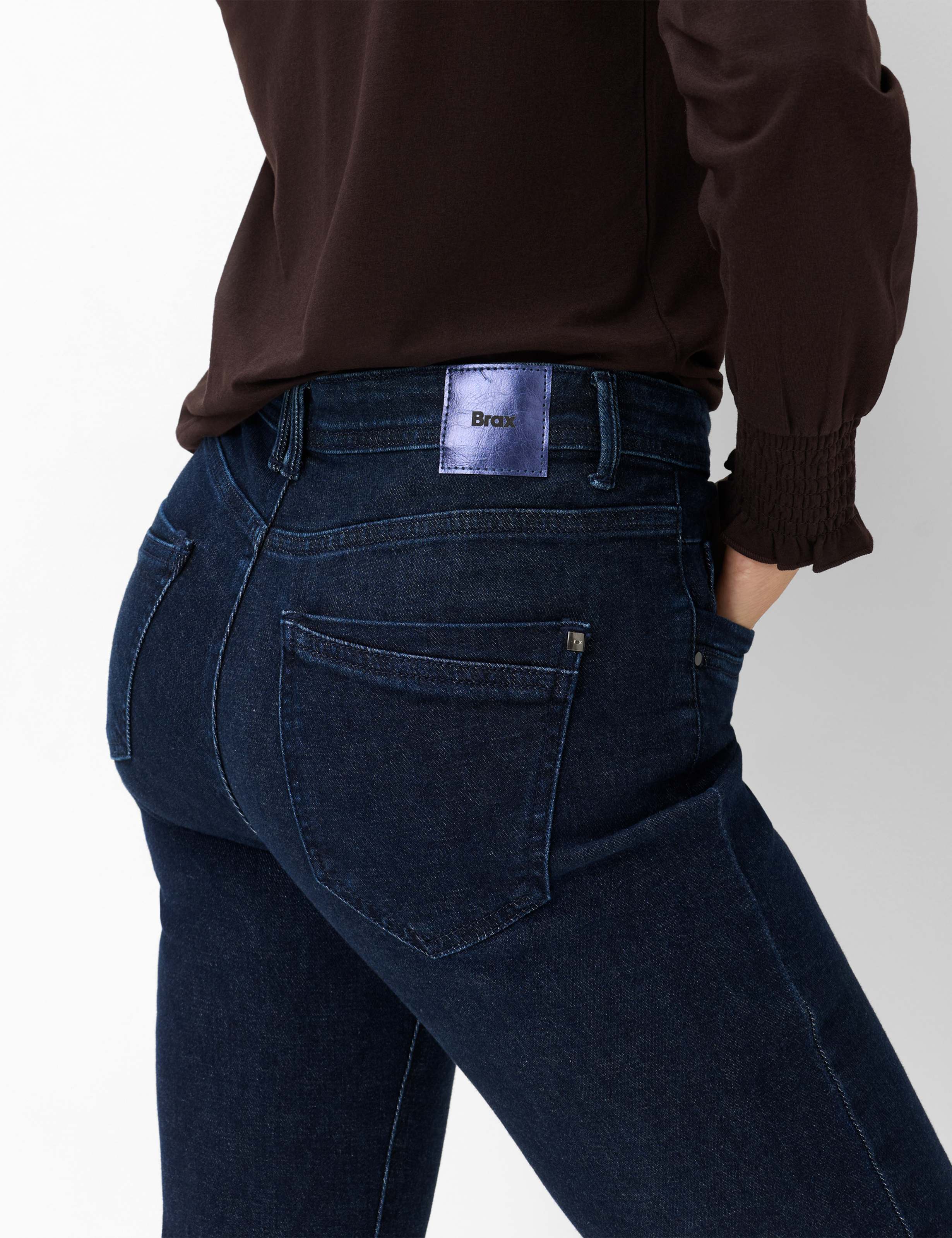 Women Style MARY Denim Dark Blue Regular Fit Detail 1