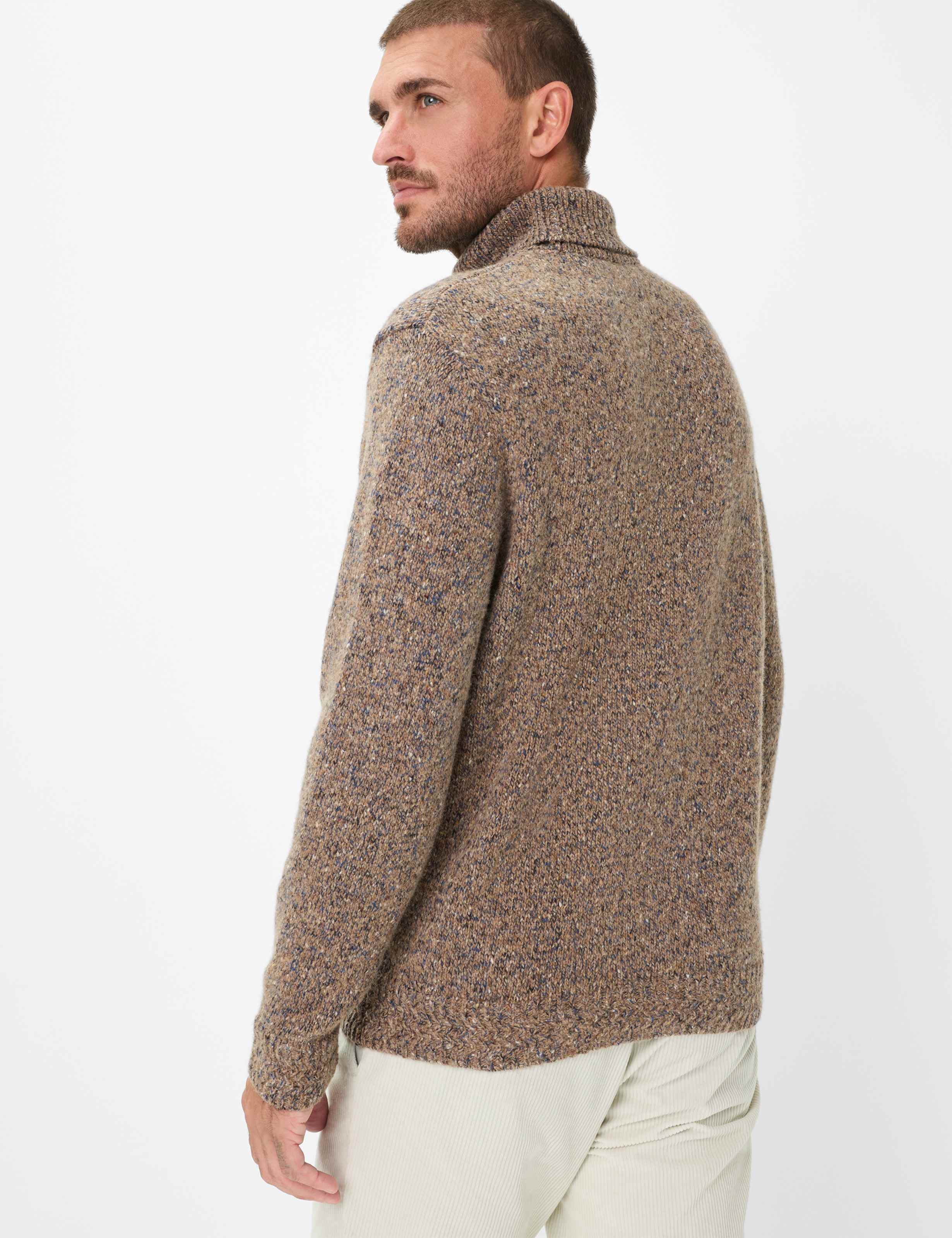 Thumbnail - Brax Herren Pullover Style BRIAN ivory, hellbraun, Gr. XL