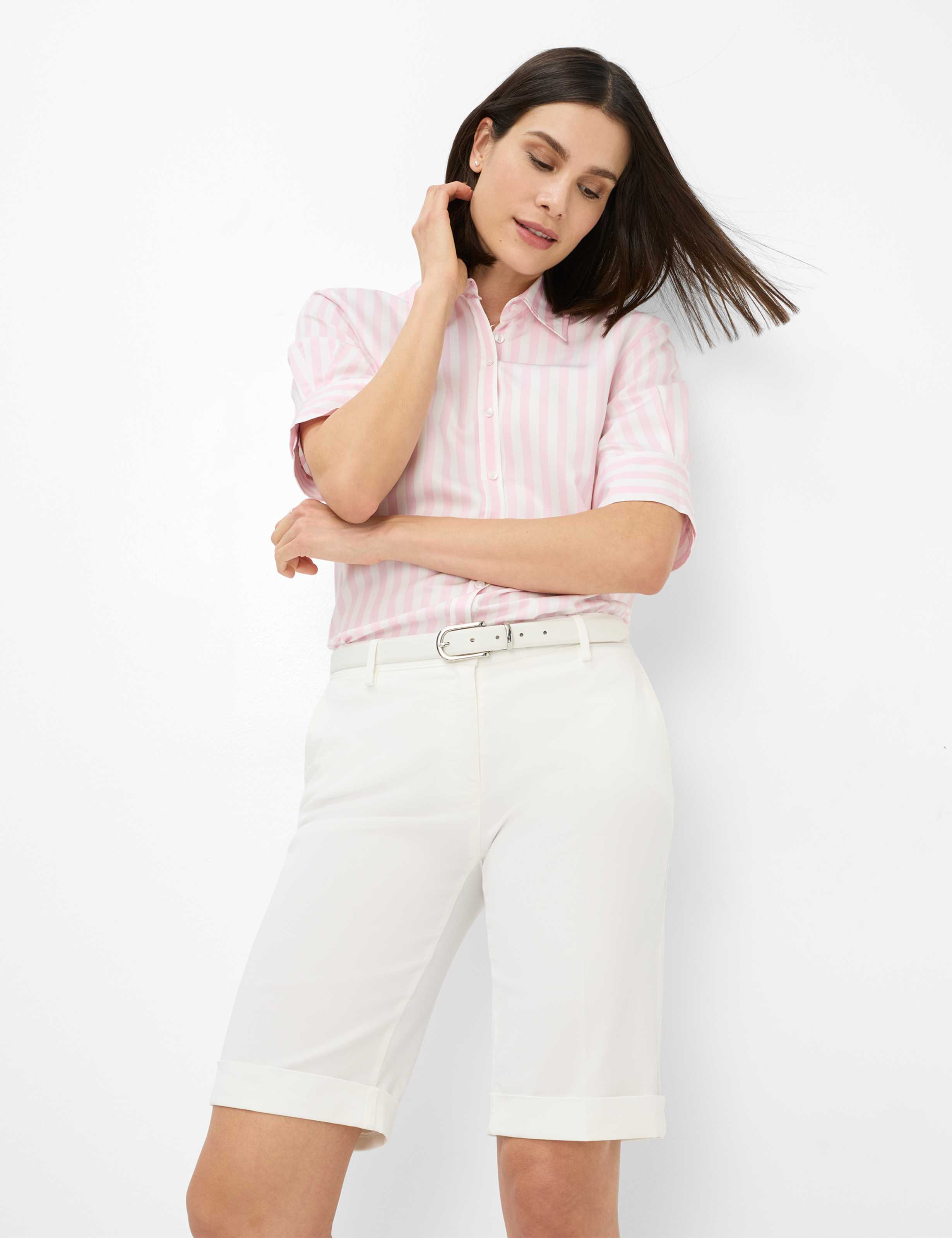 Damen Style MIA B Cremeweiß Slim Fit Detail 1
