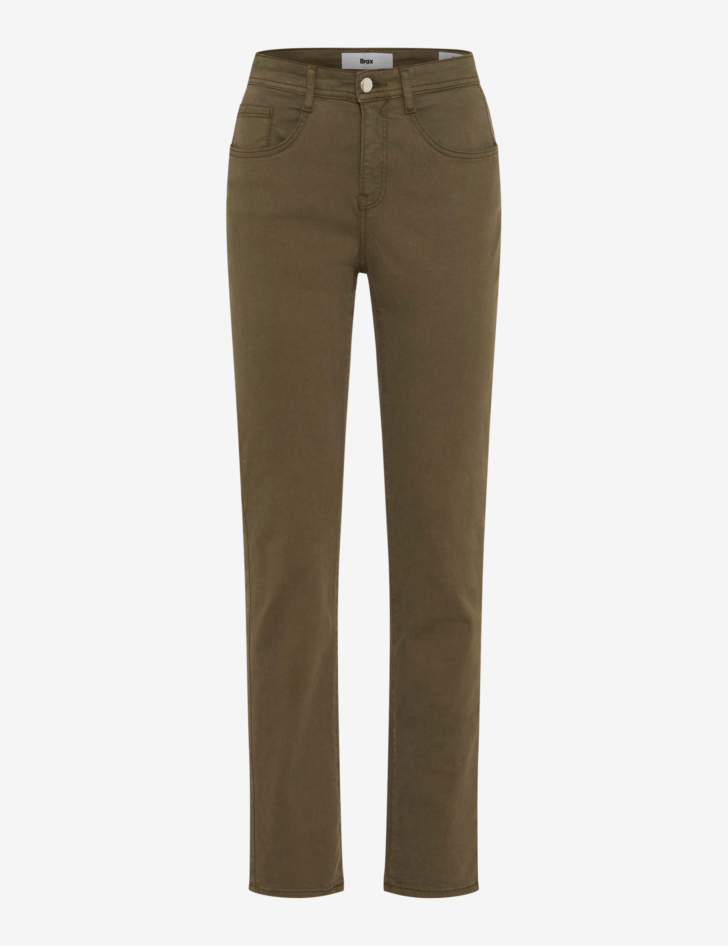 Femme Style MARY Denim Vert - Khaki Regular Fit Détourage avant