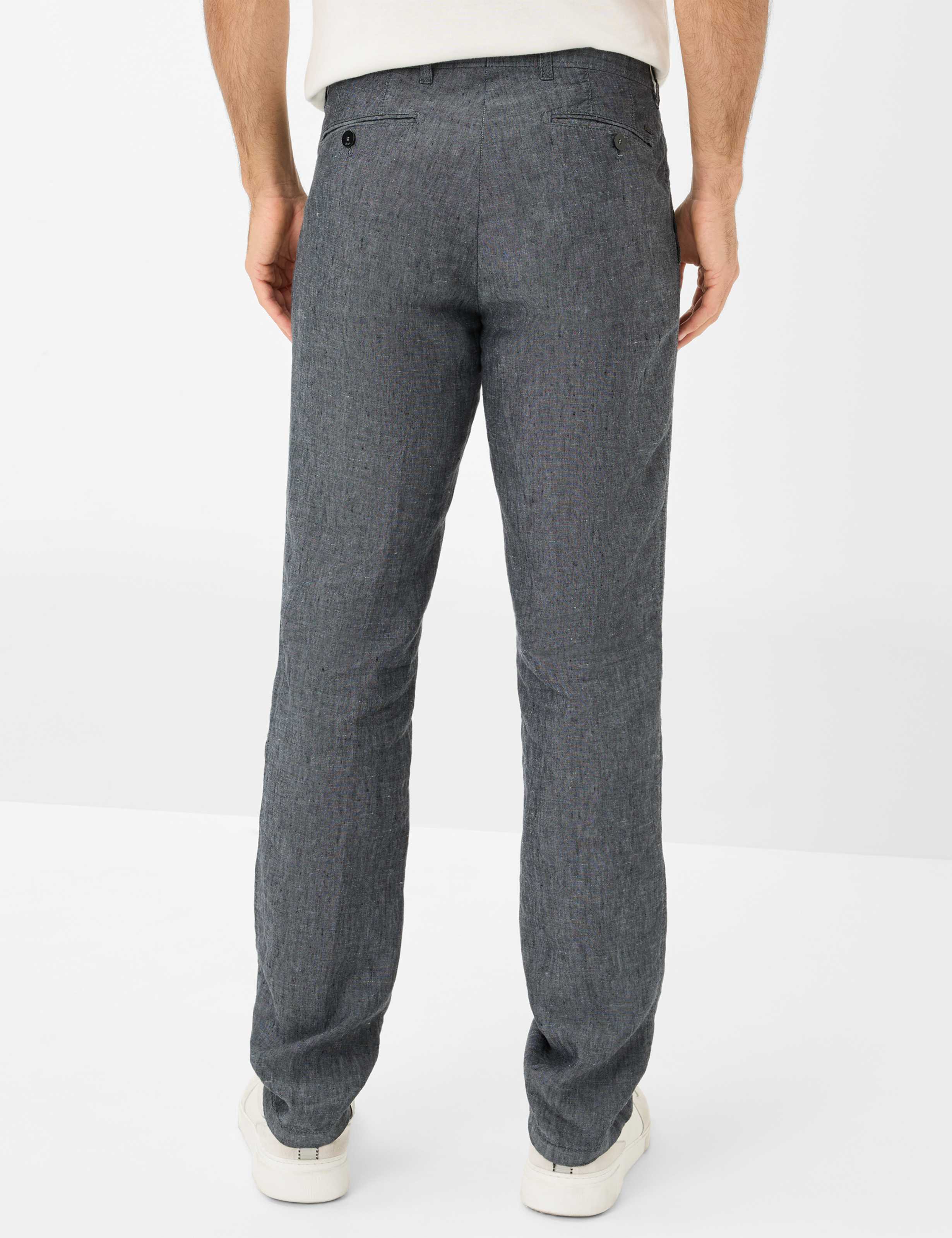 Heren Style EVANS Donkergrijs Regular Fit Model achterkant