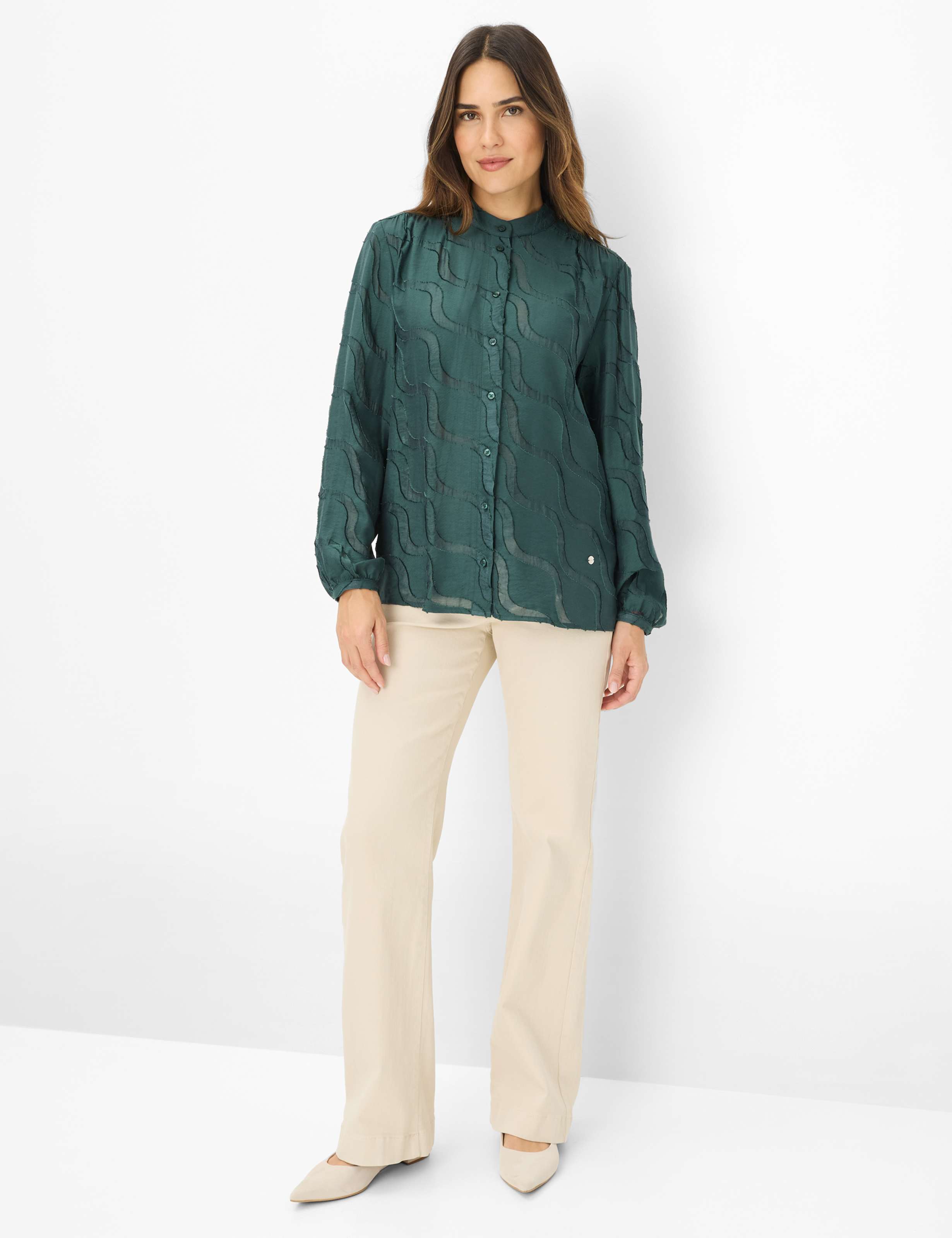 Damen Style VIVI Dunkelgrün  Model Outfit