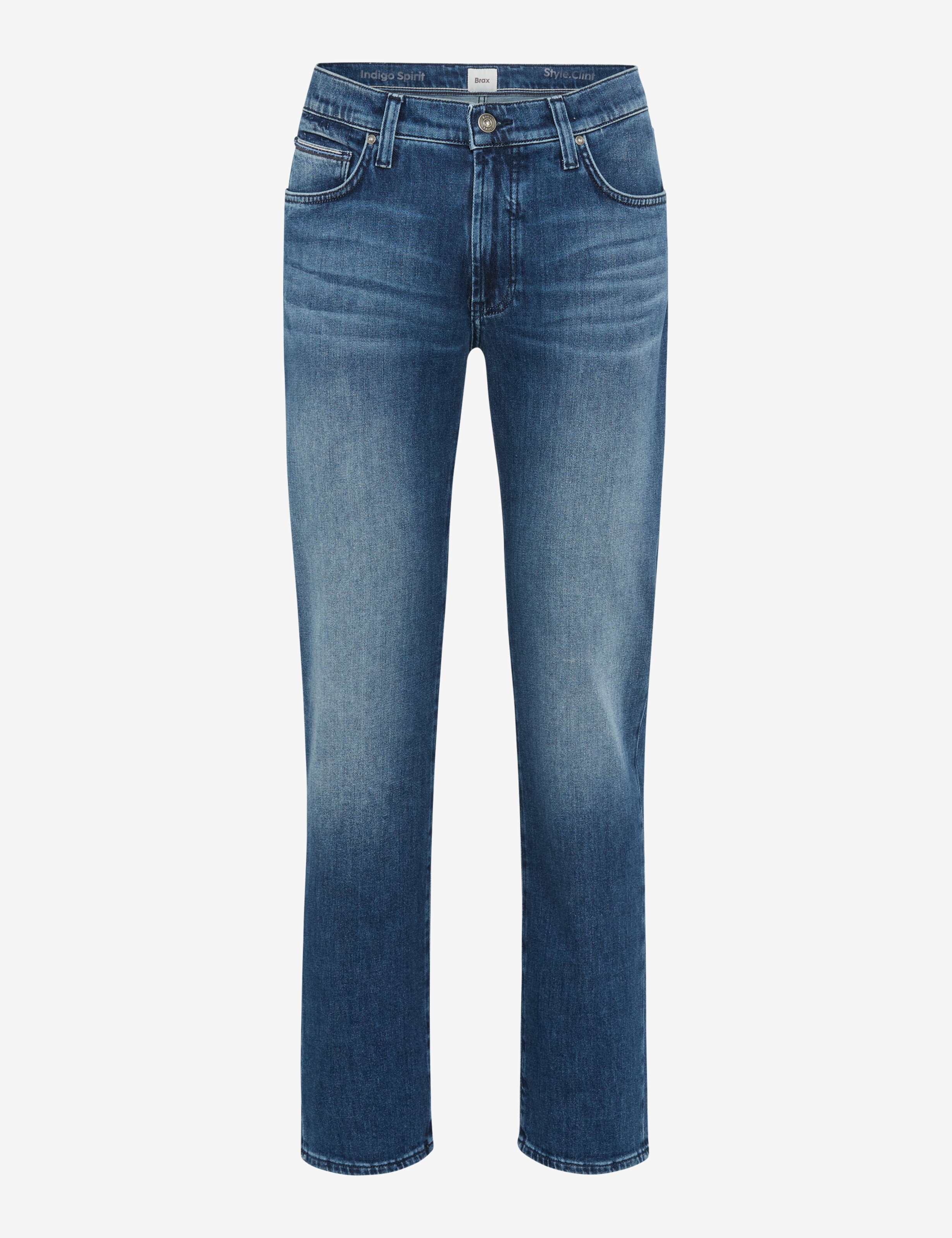 Heren Style CLINT Blauw Straight Fit Beeld voorkant