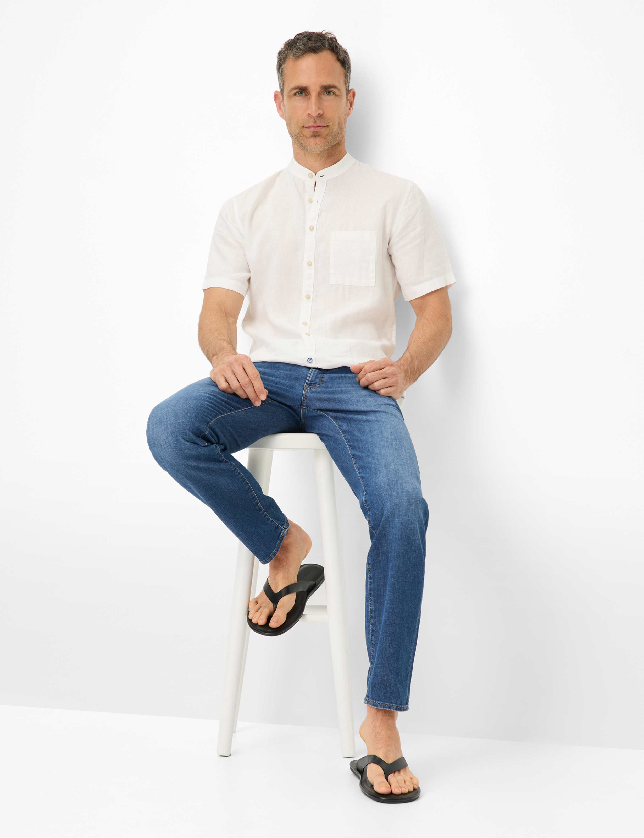 Herren Style CHUCK Denim Blau Modern Fit Detail 1