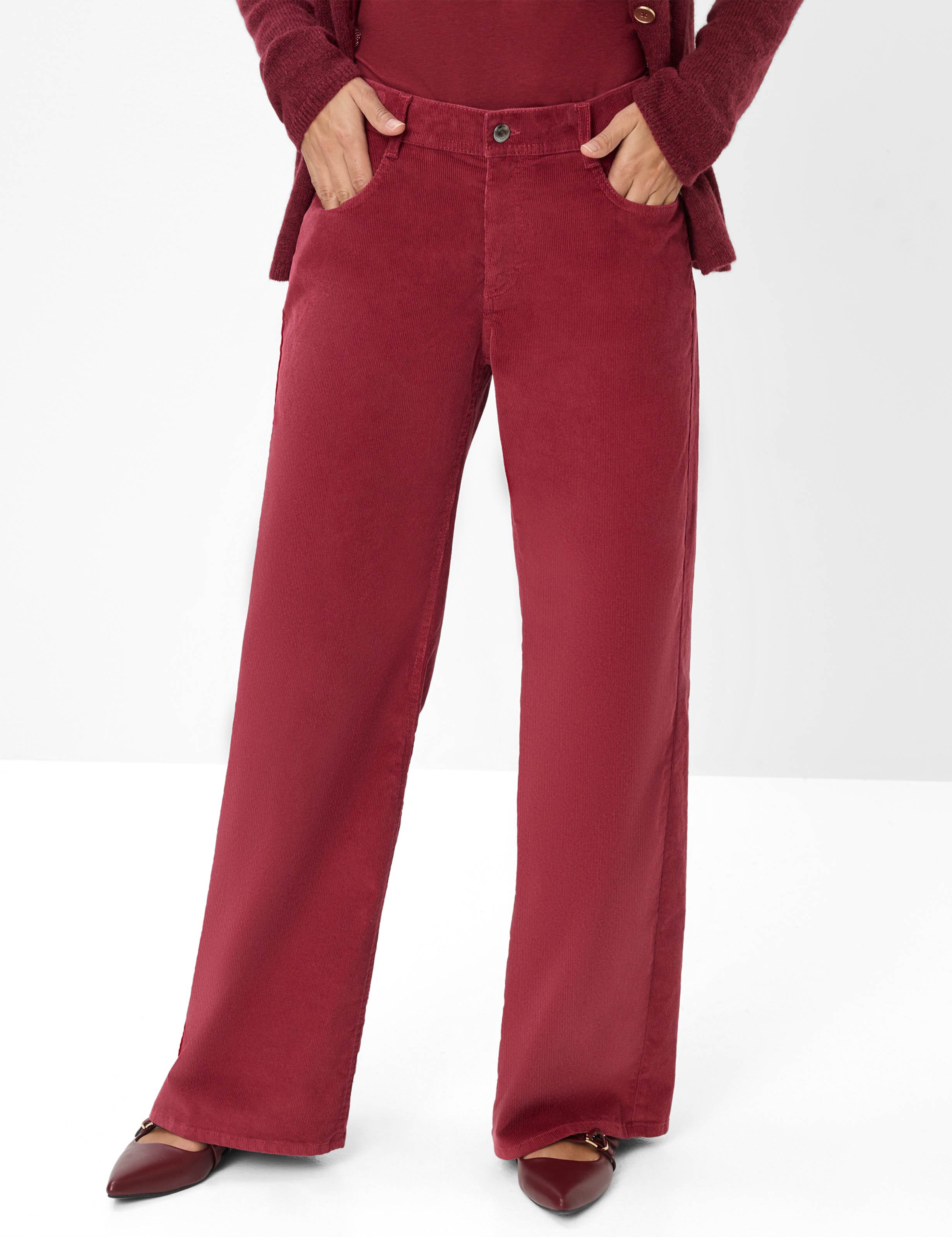 Thumbnail - Brax Damen Cordhose Style MORGAN MULBERRY, dunkelrot, Gr. 34K