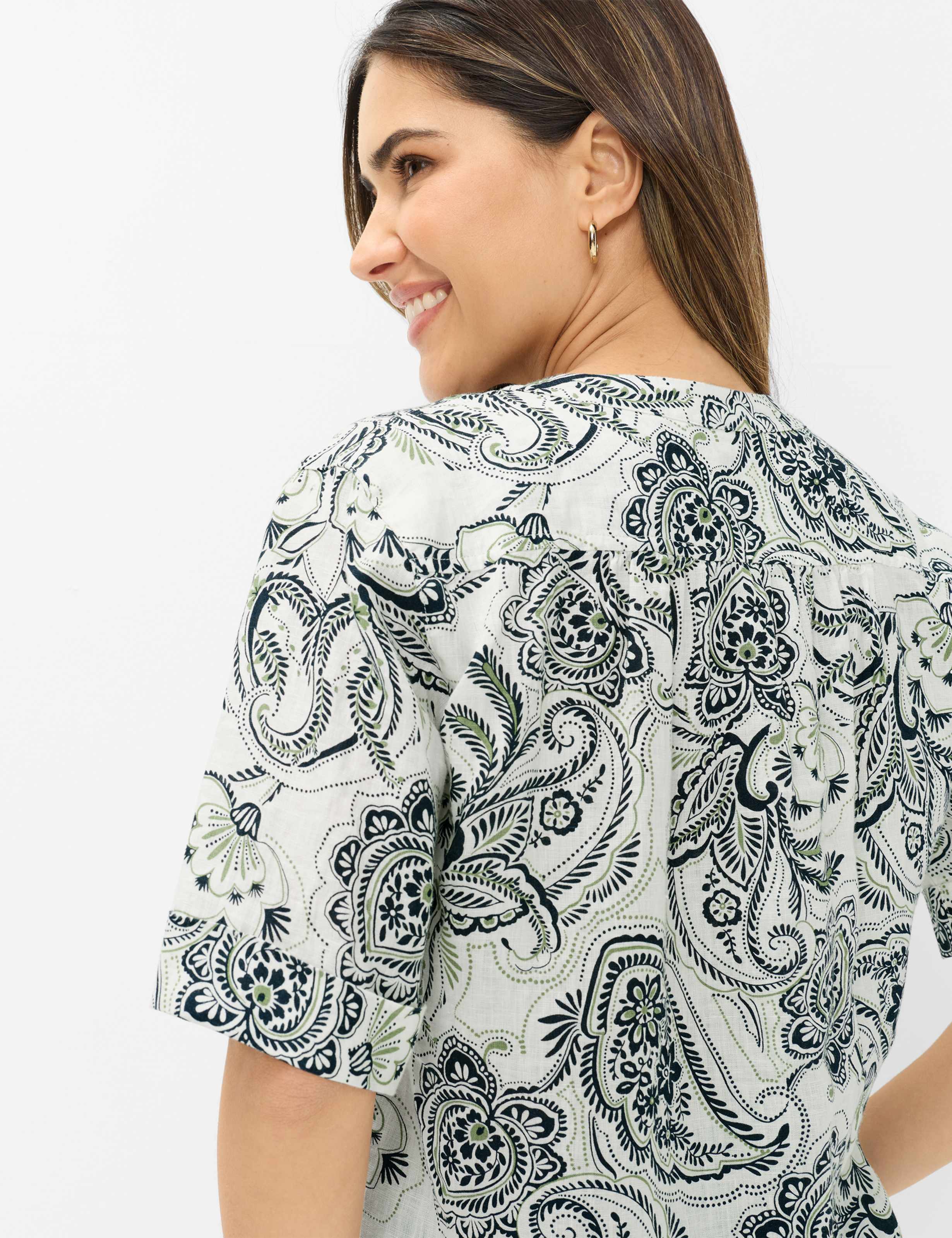 Femme Style VERI Blanc Crème  Détail 2