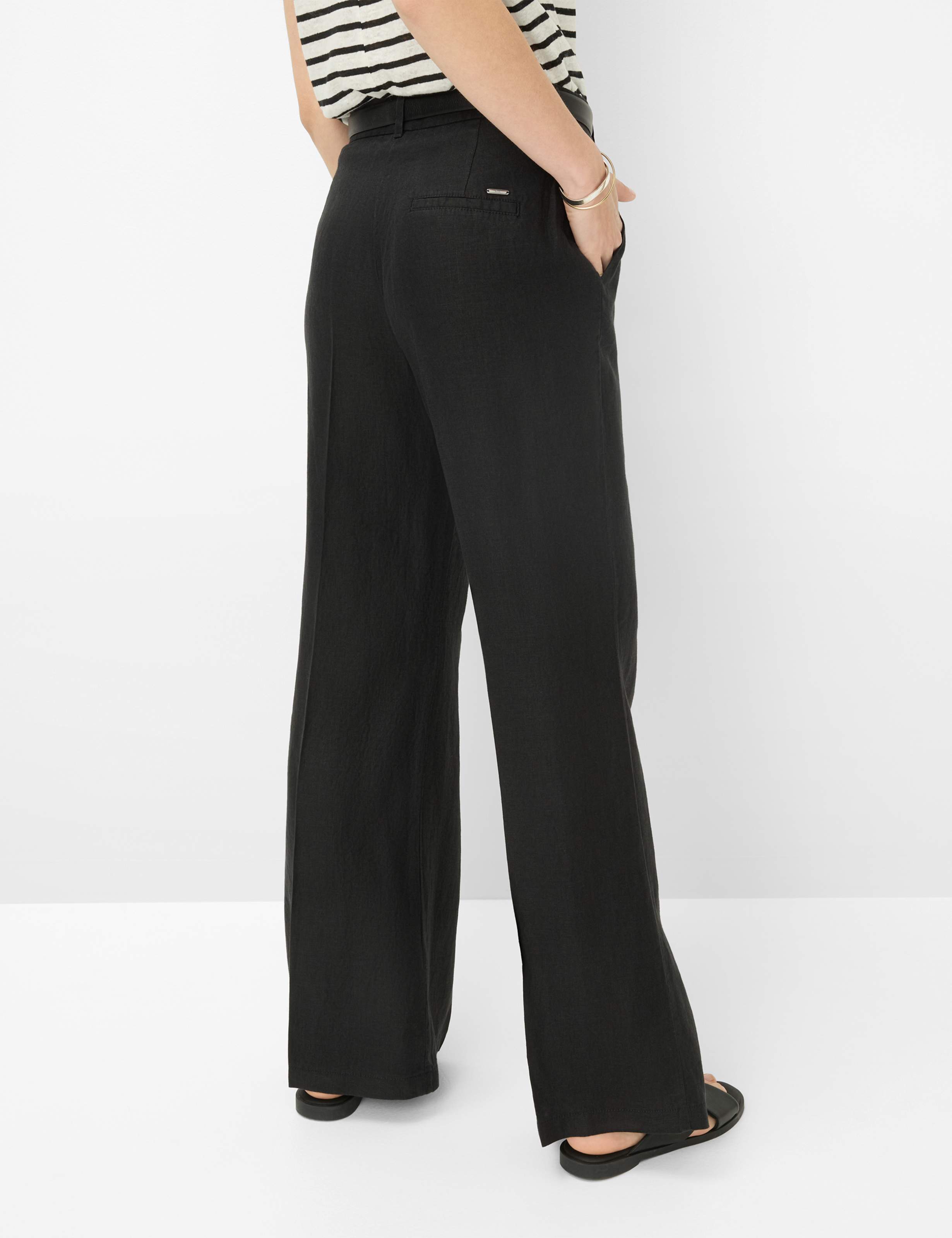 Women Style MAINE Black Wide Leg Model back