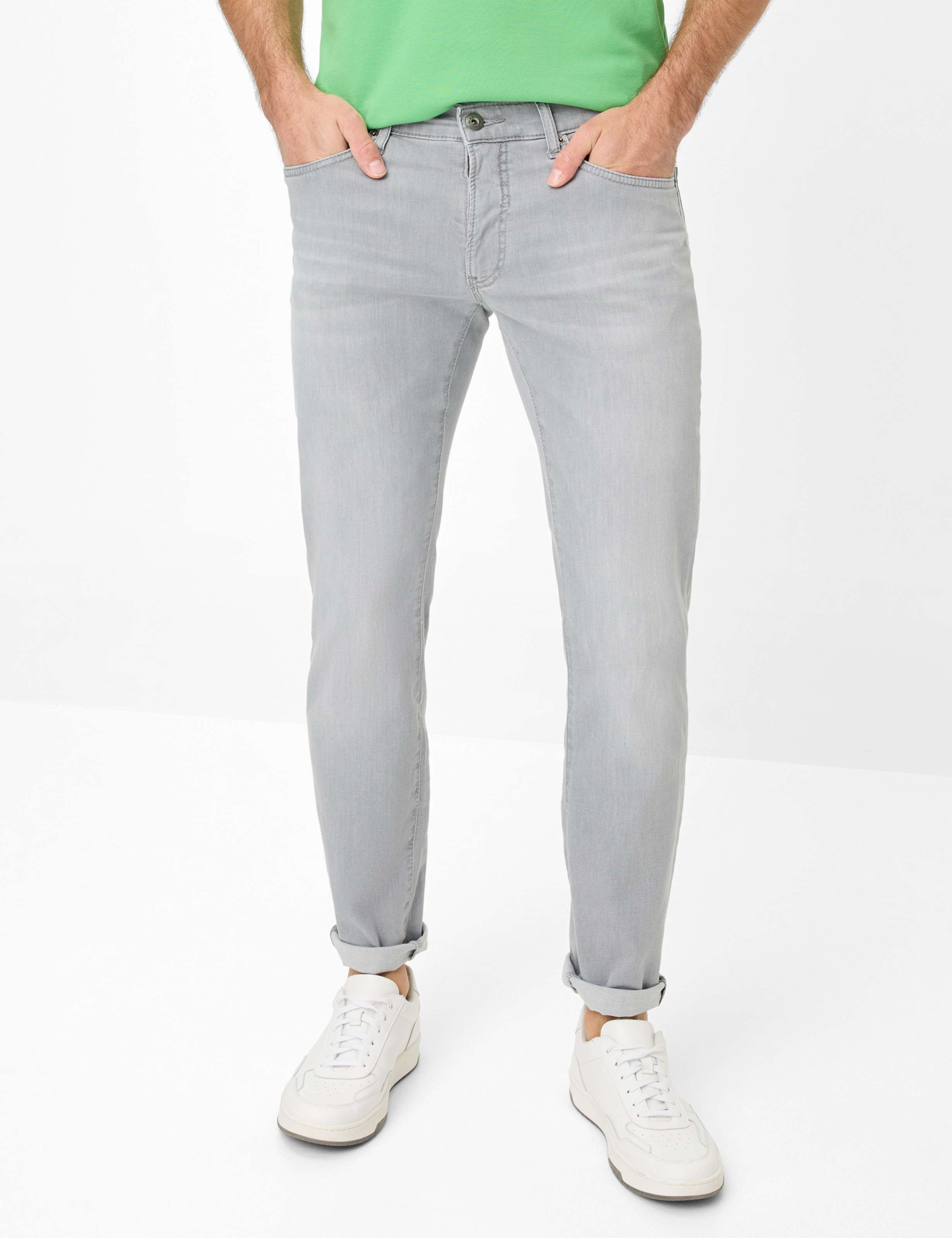 Thumbnail - Brax Herren Five-Pocket-Hose Style CHUCK LIGHT GREY USED, denim hellgrau, Gr. 34/32