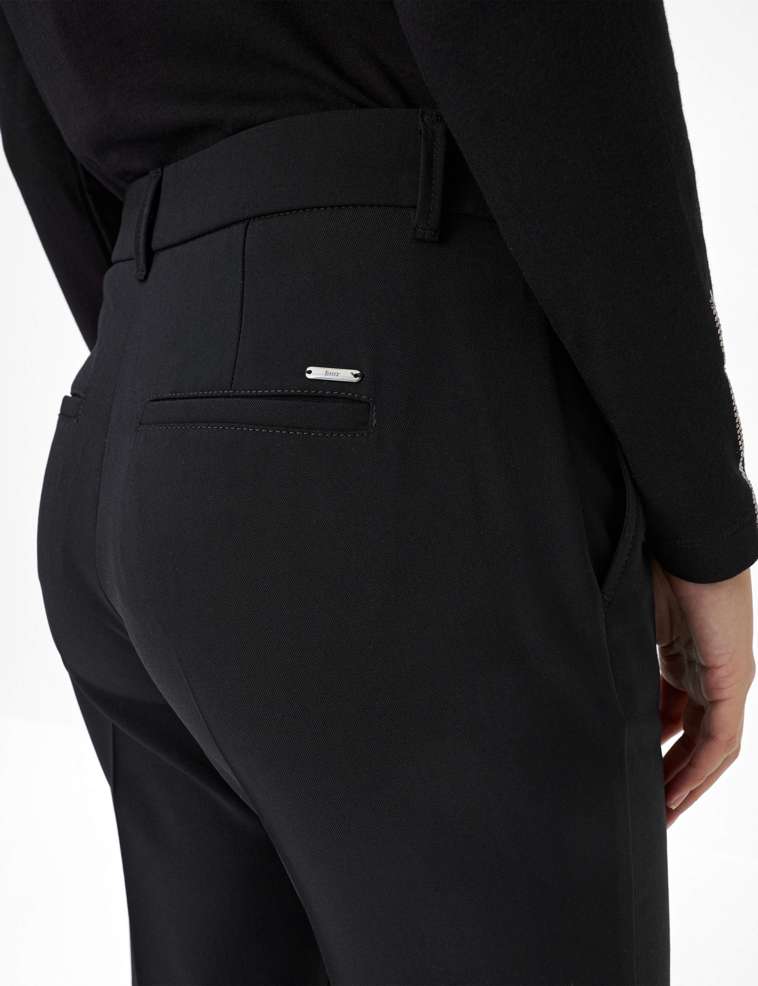 Dame Style MARON Sort Regular Fit Detalje 2