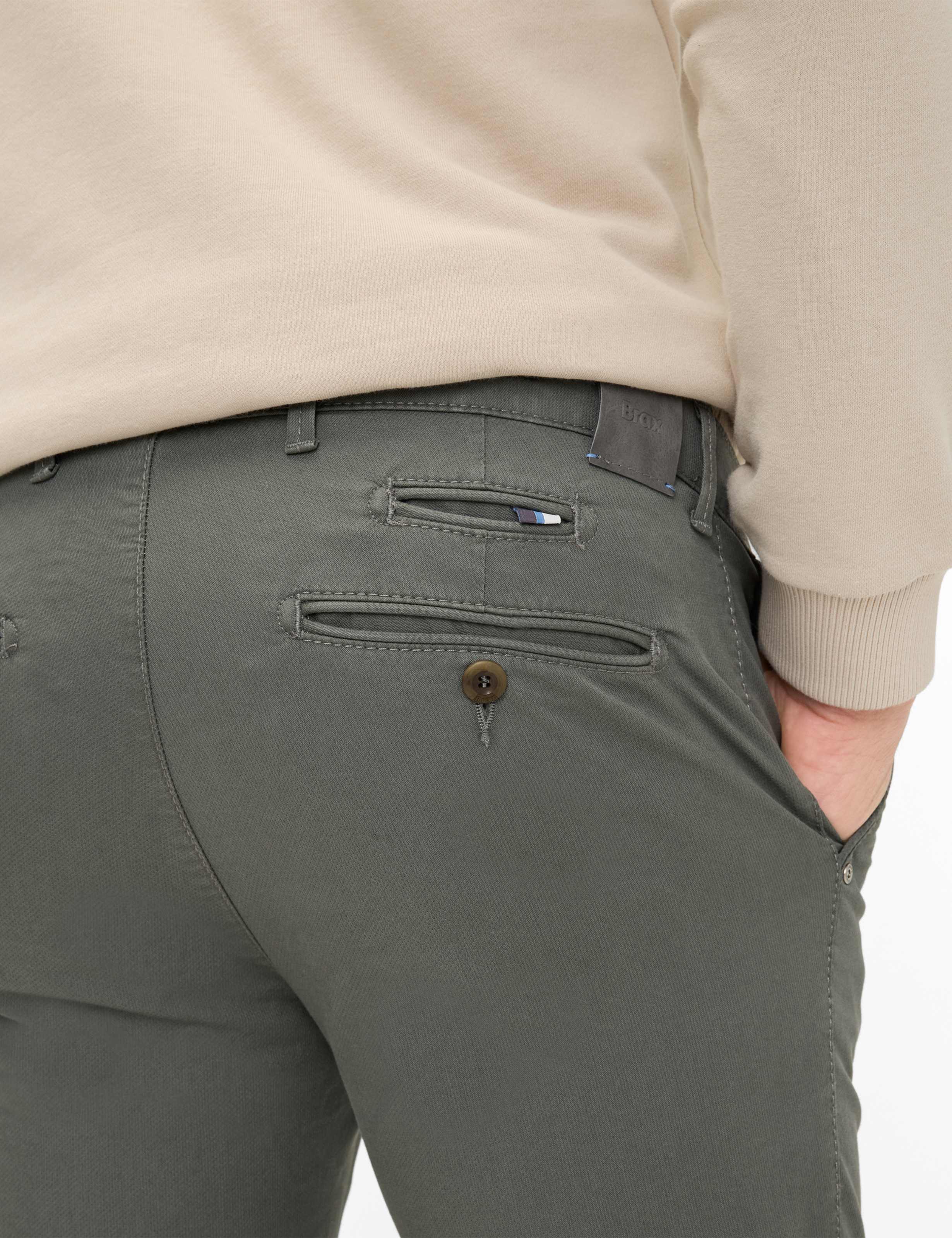 Homme Style FABIO IN Vert Foncé Modern Fit Détail 2