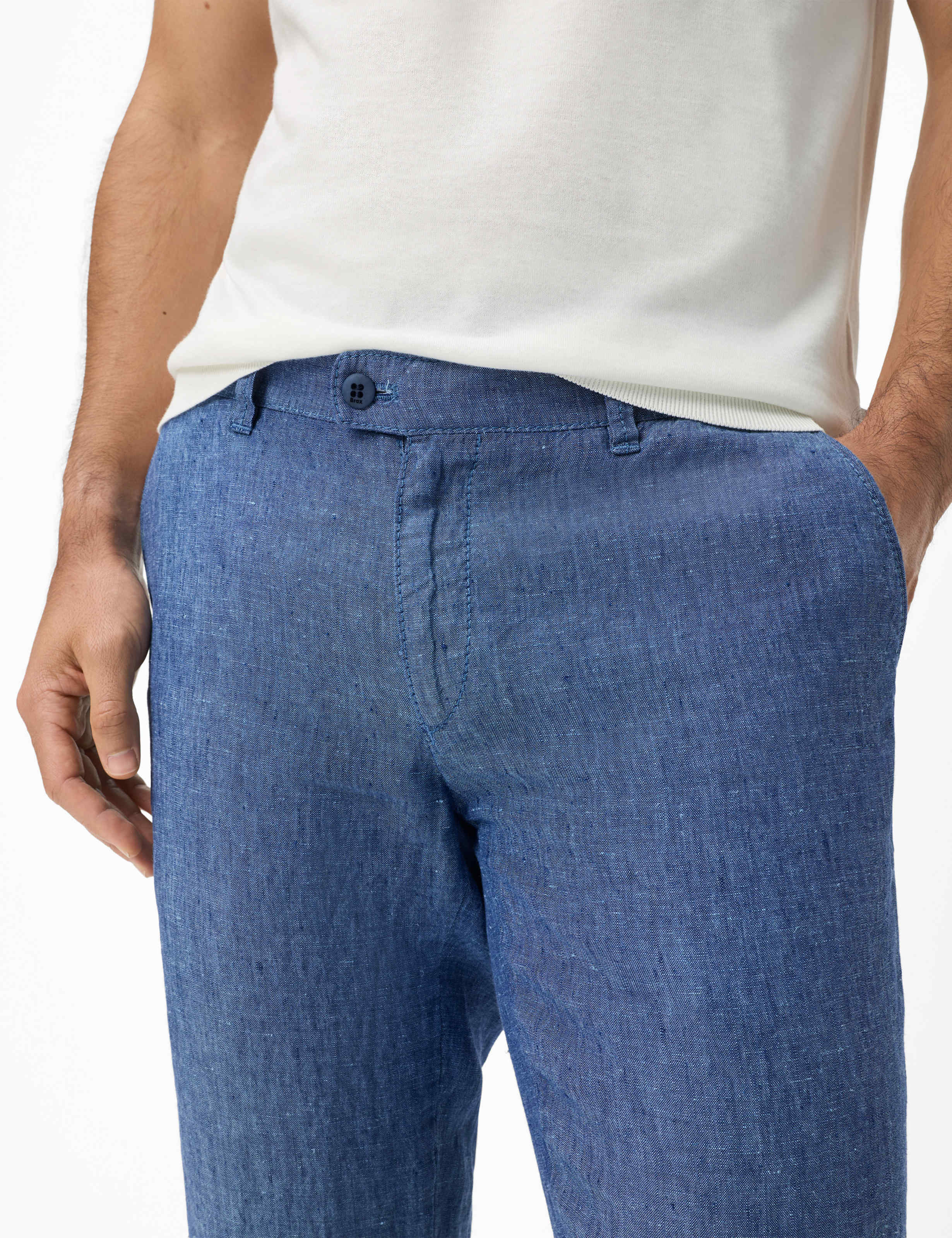 Herren Style FABIO Blau Modern Fit Detail 2