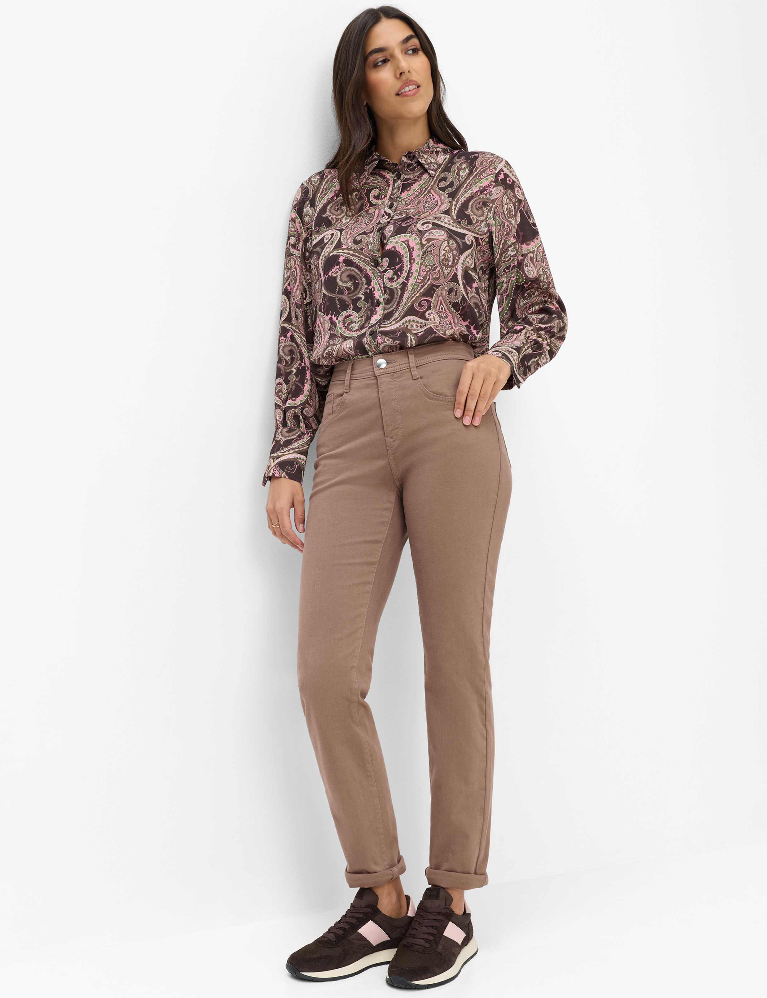 Dame Style MARY Denim Lysbrun Regular Fit Model Outfit