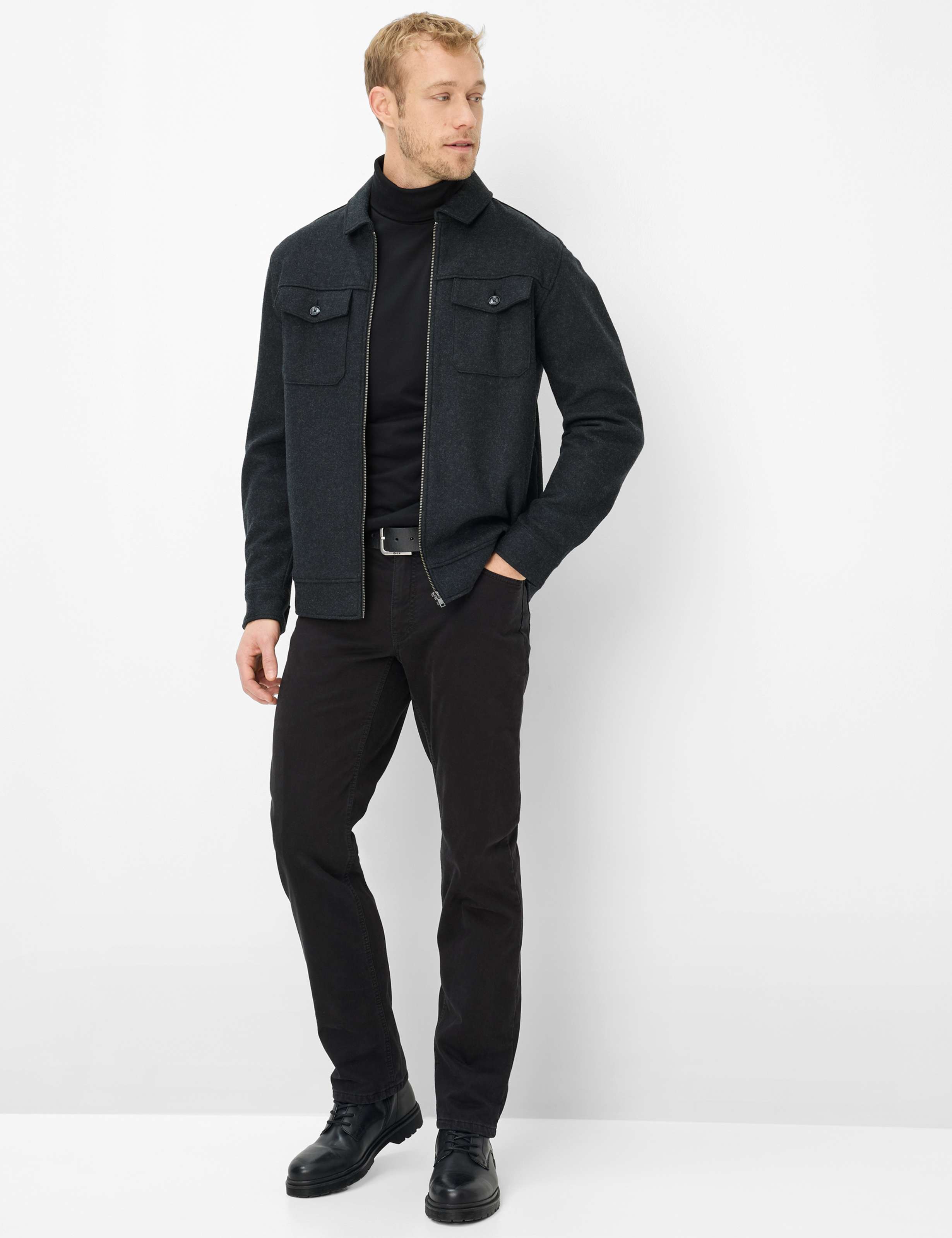 Herre Style COOPER TT Sort Regular Fit Model Outfit