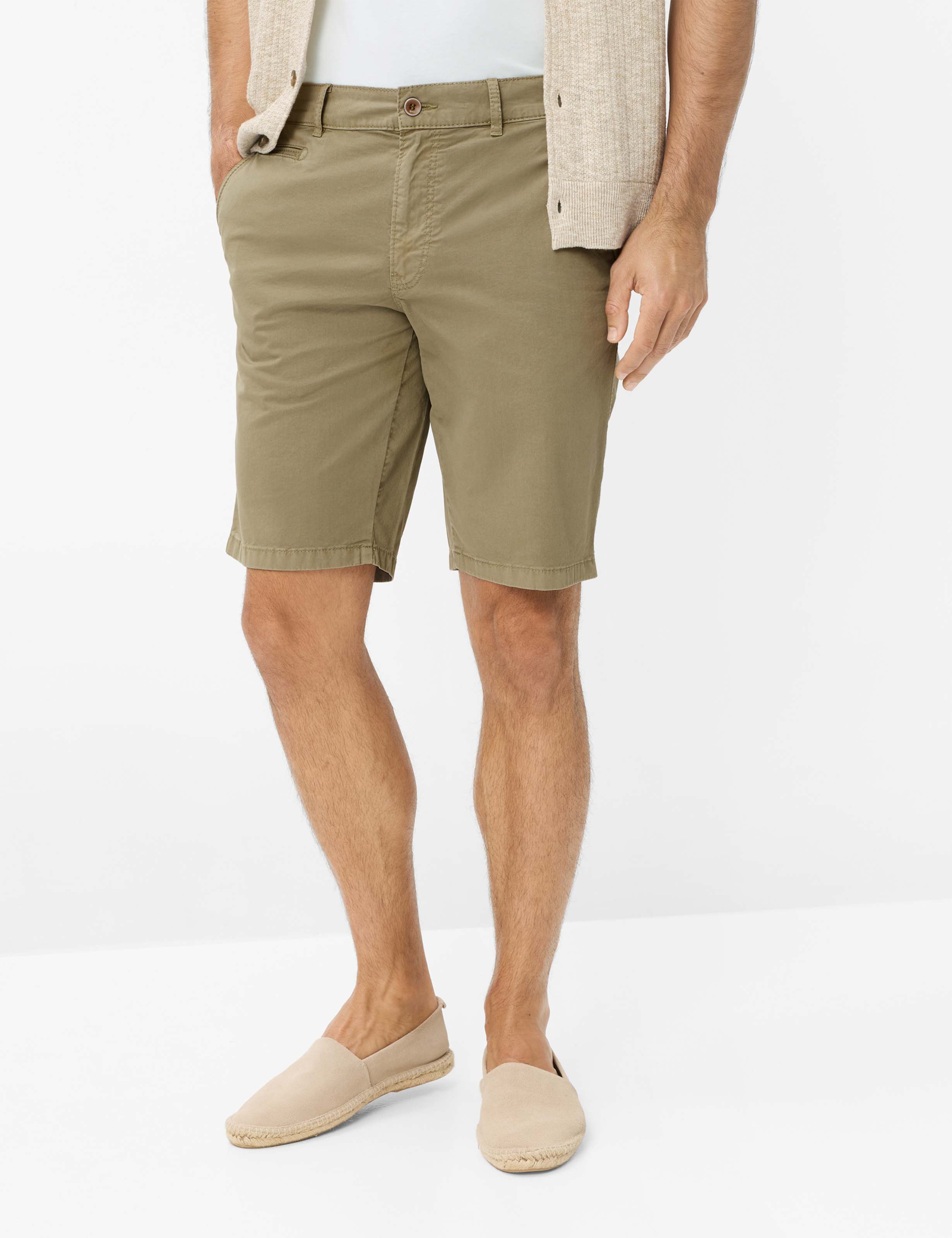 Thumbnail - Brax Herren Bermuda Style BARI JUNGLE Grün Khaki, grün - khaki, Gr. 34