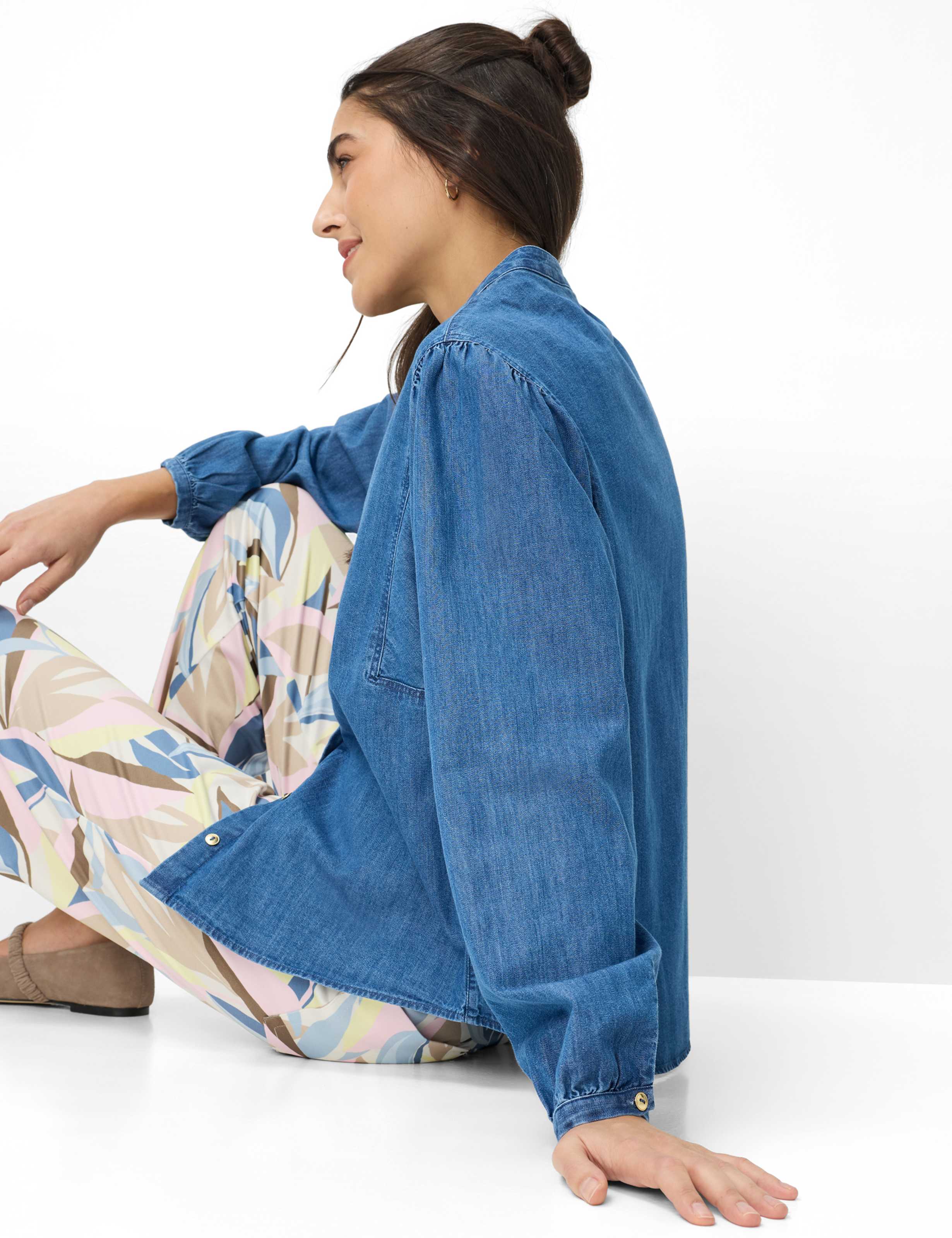 Dame Style VALERIA Denim Blå  Detalje 1