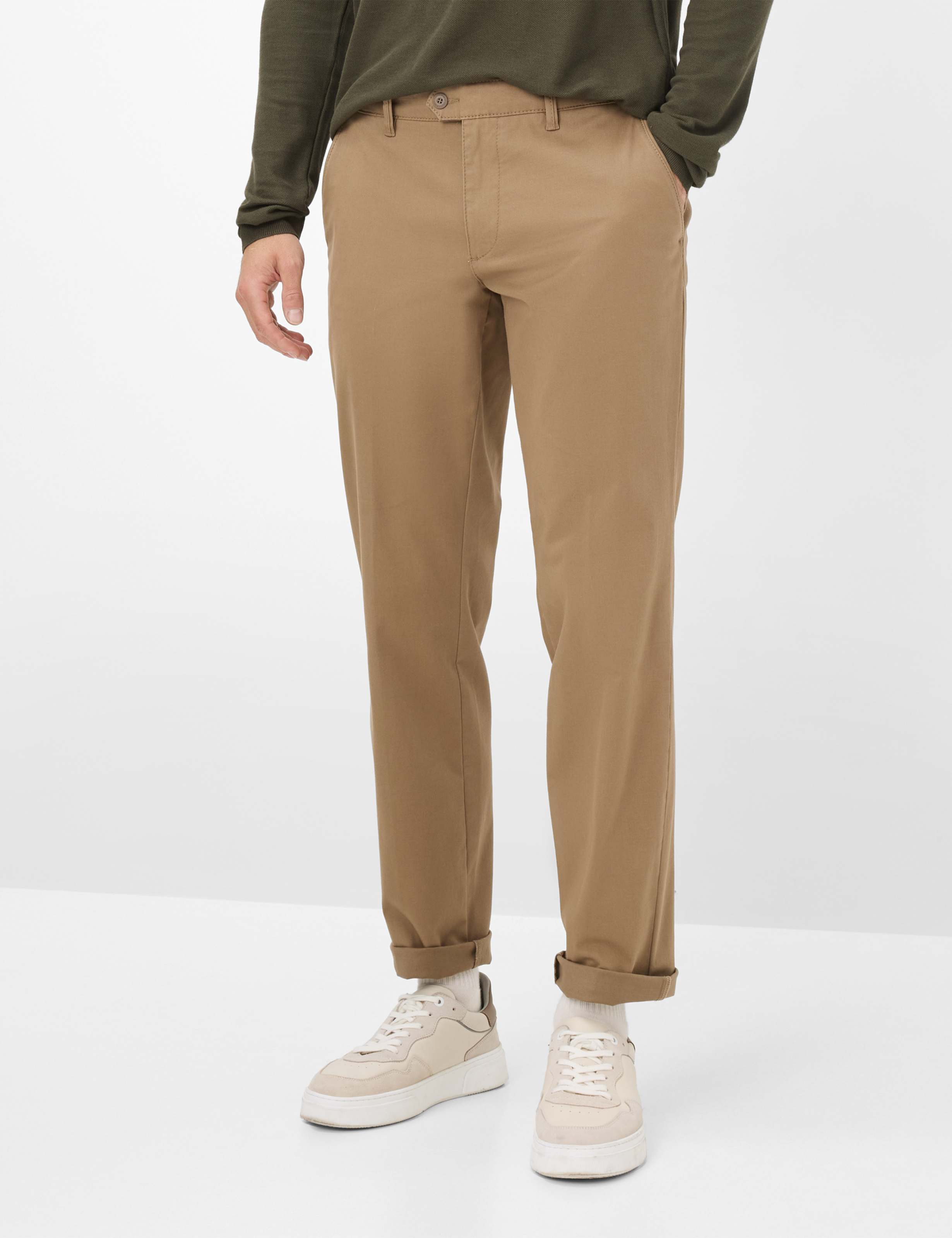 Thumbnail - Eurex by Brax Herren Flatfronthose Style JIM DARK BEIGE, hellbraun, Gr. 56