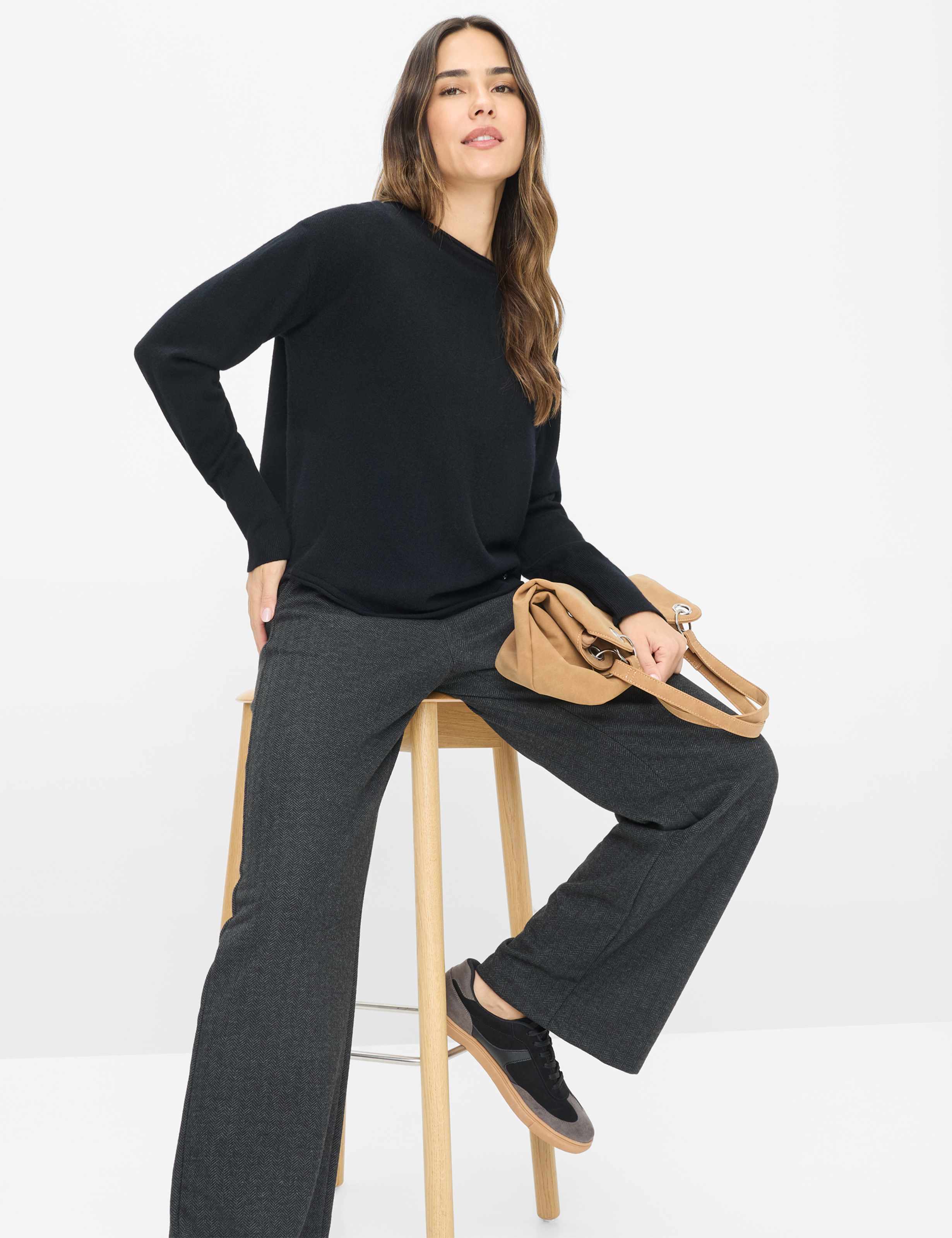 Femme Style MAINE Gris Foncé Wide Leg Détail 1