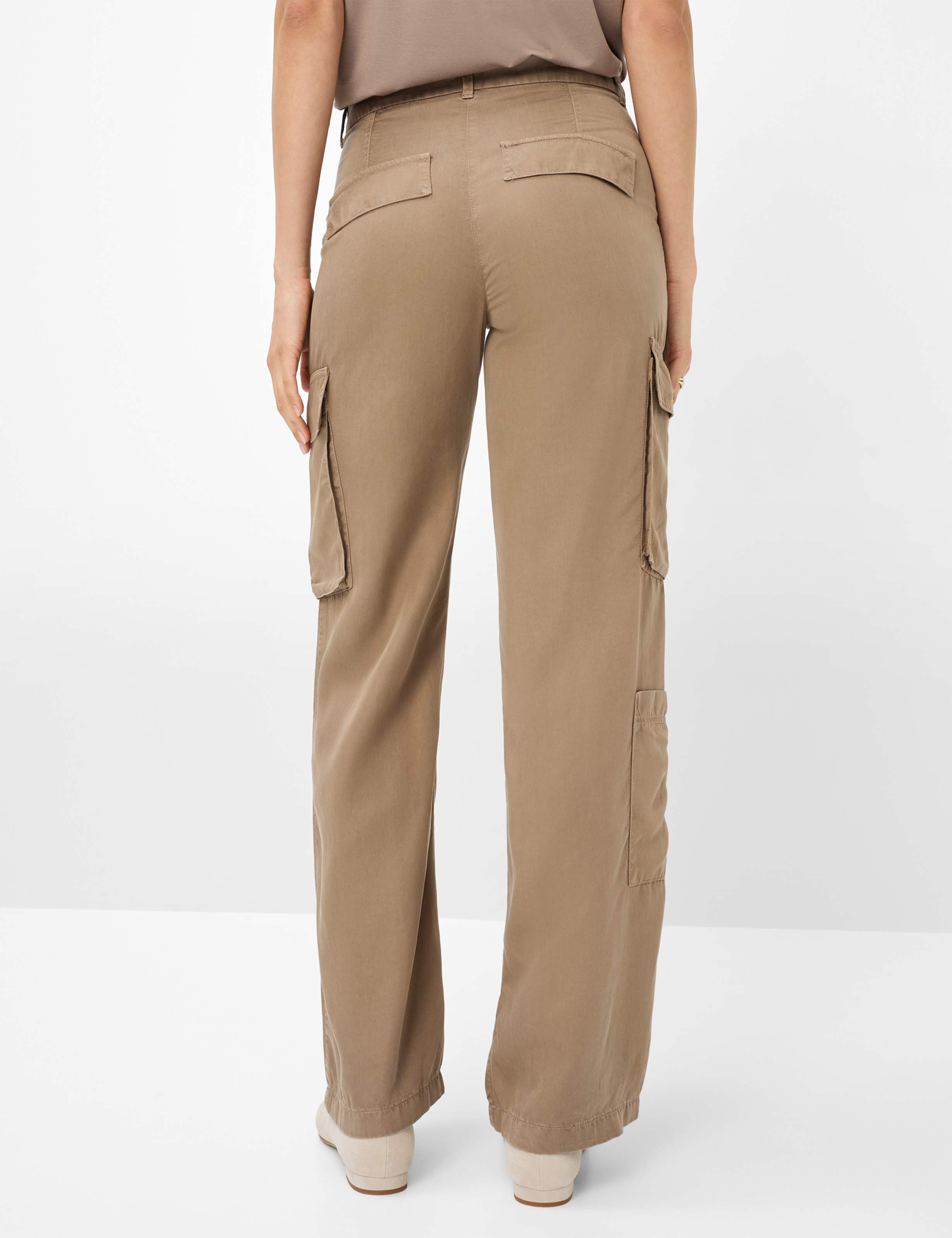 Women Style MAINE Brown Wide Leg Model back
