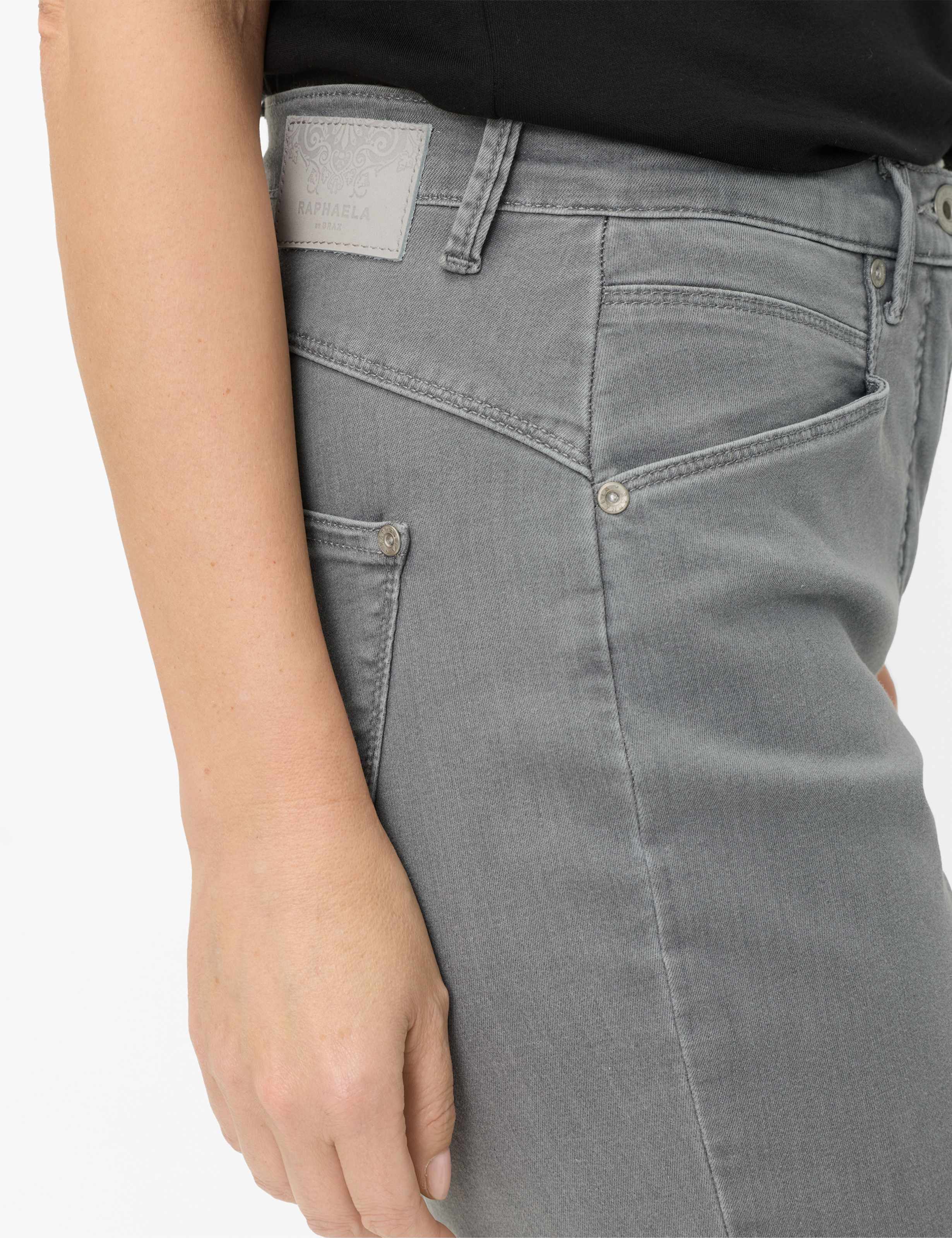 Femme Style CAREN CAPRI Gris Foncé Comfort Plus Fit Détail 2