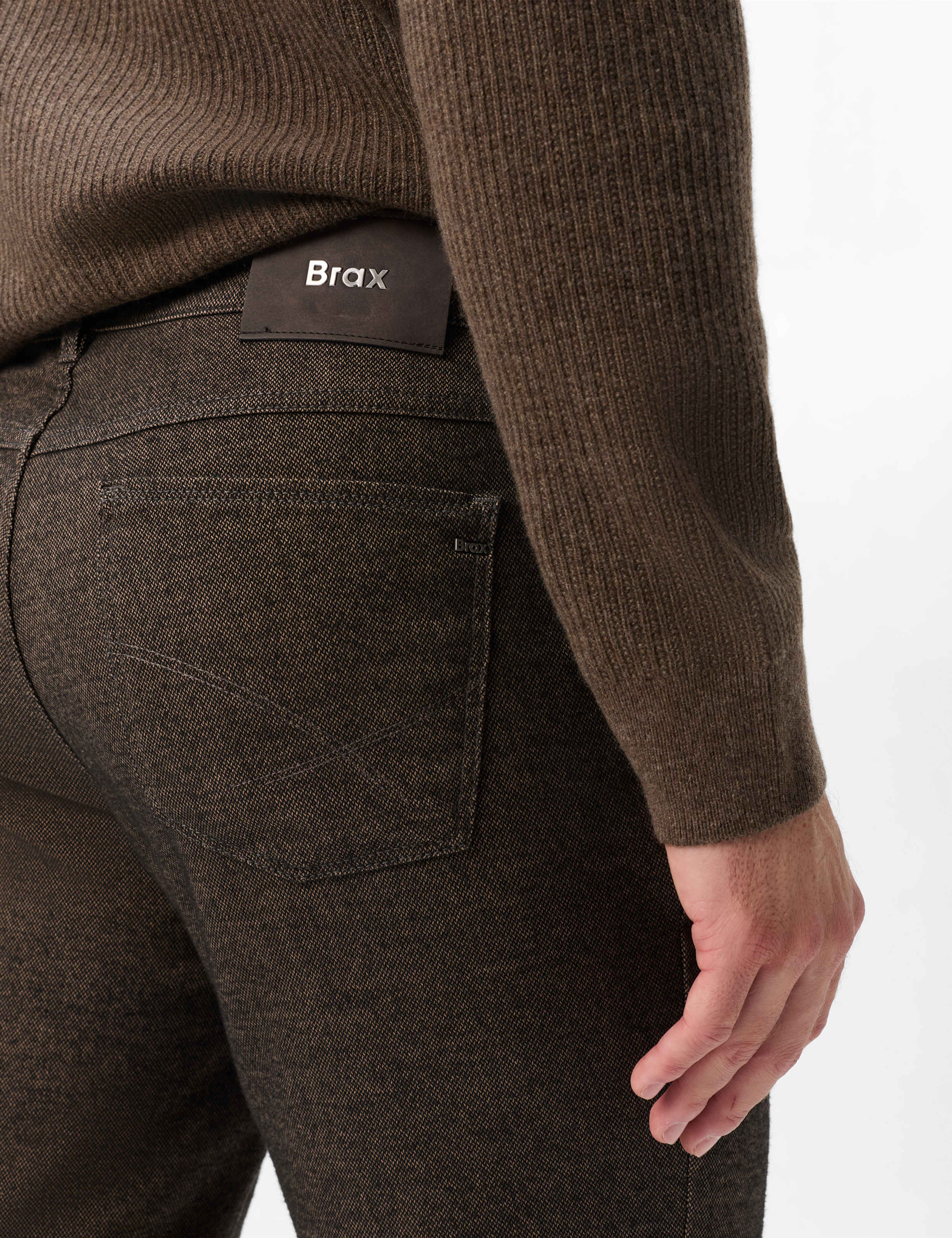 Homme Style COOPER Marron Clair Regular Fit Détail 2