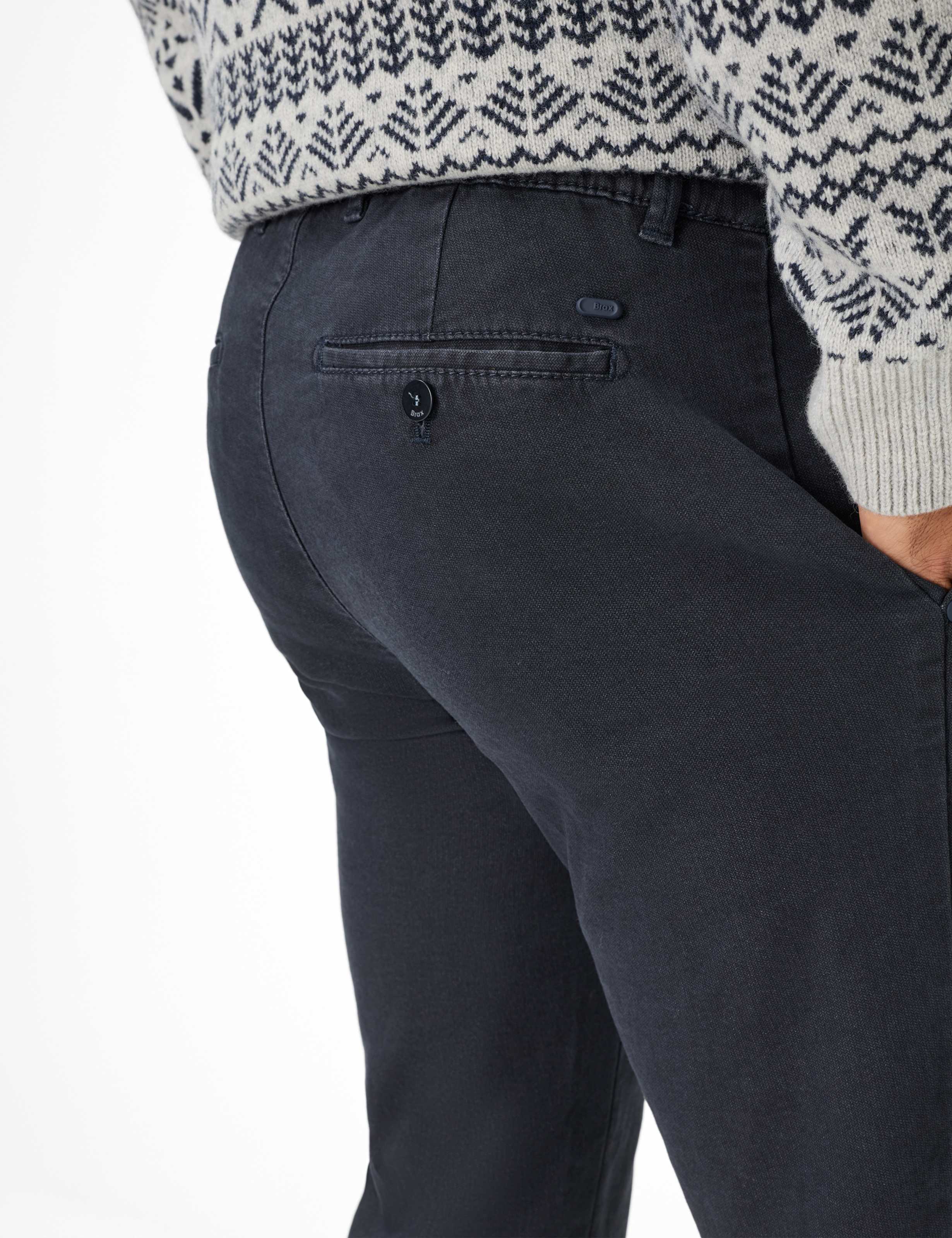 Homme Style FABIO Bleu Foncé Modern Fit Détail 2