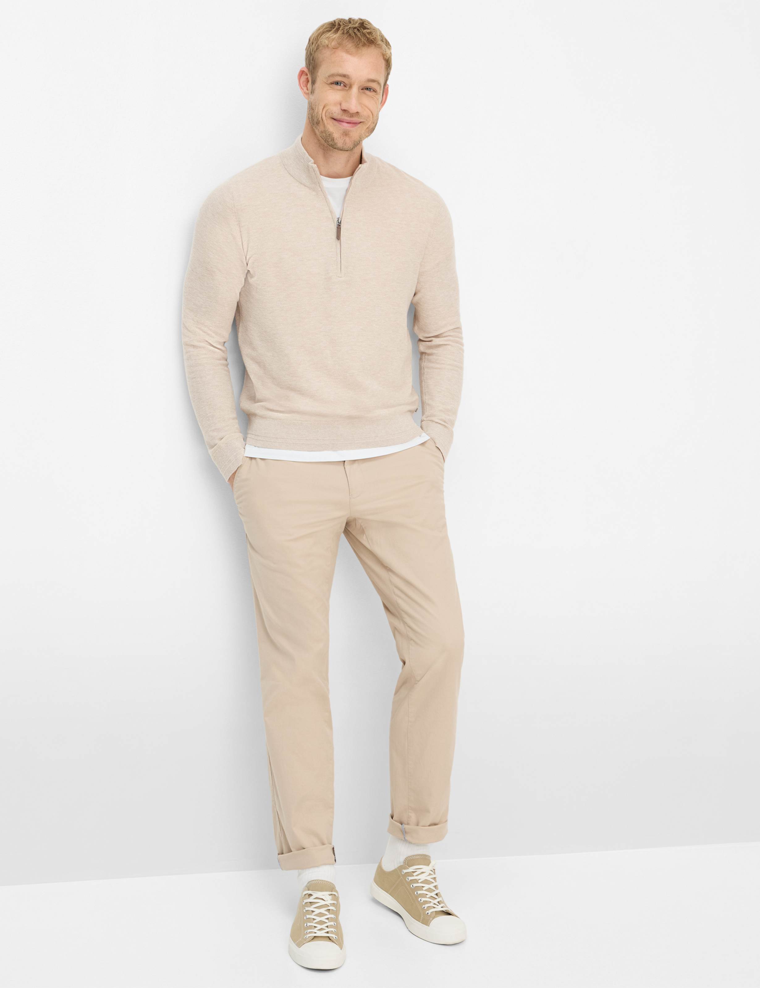 Herre Style STEFFEN Beige  Model Outfit