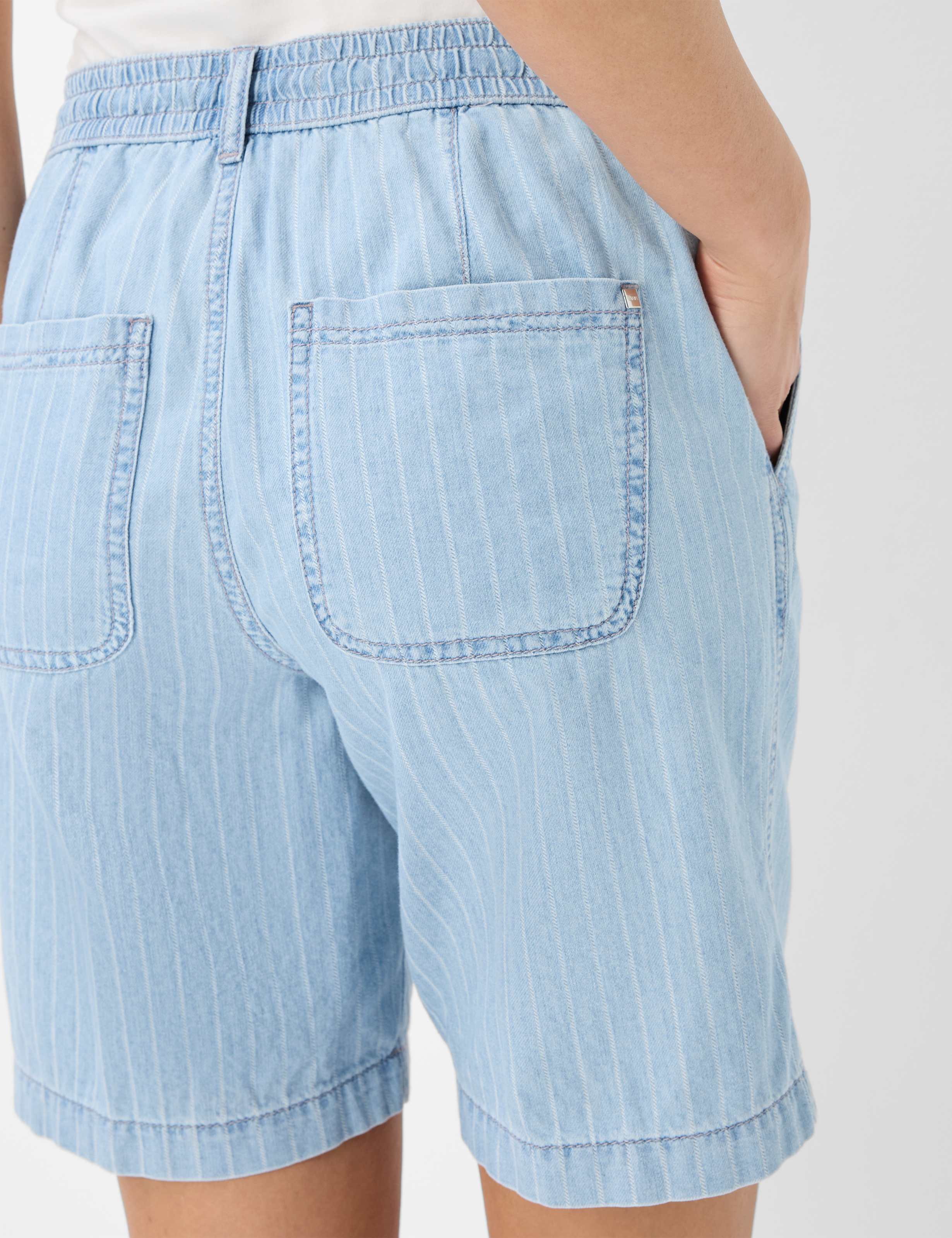 Women Style MAINE B Denim Blue Wide Leg Detail 2
