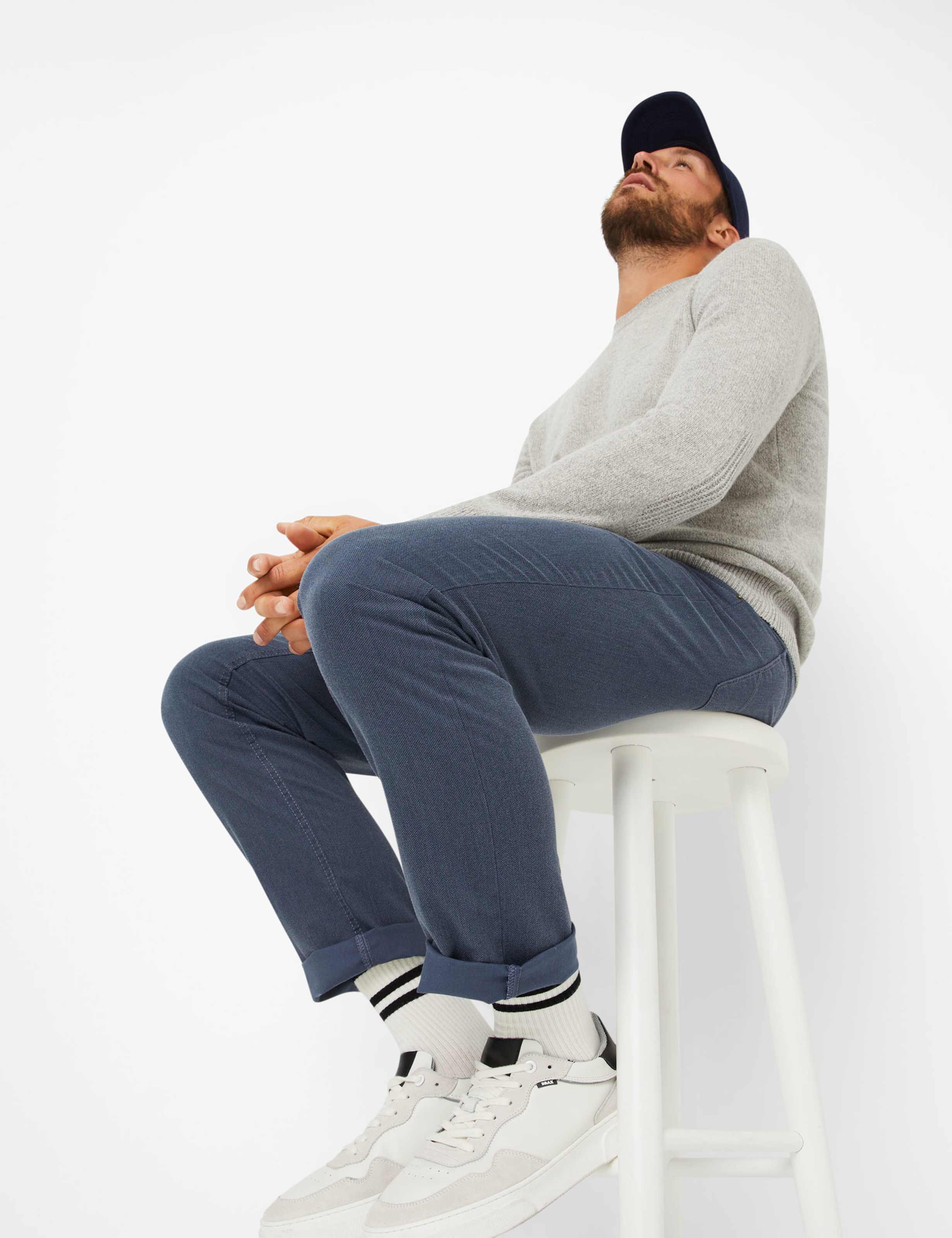 Men s Fashion Pants Style COOPER Blue Regular Fit At Brax 