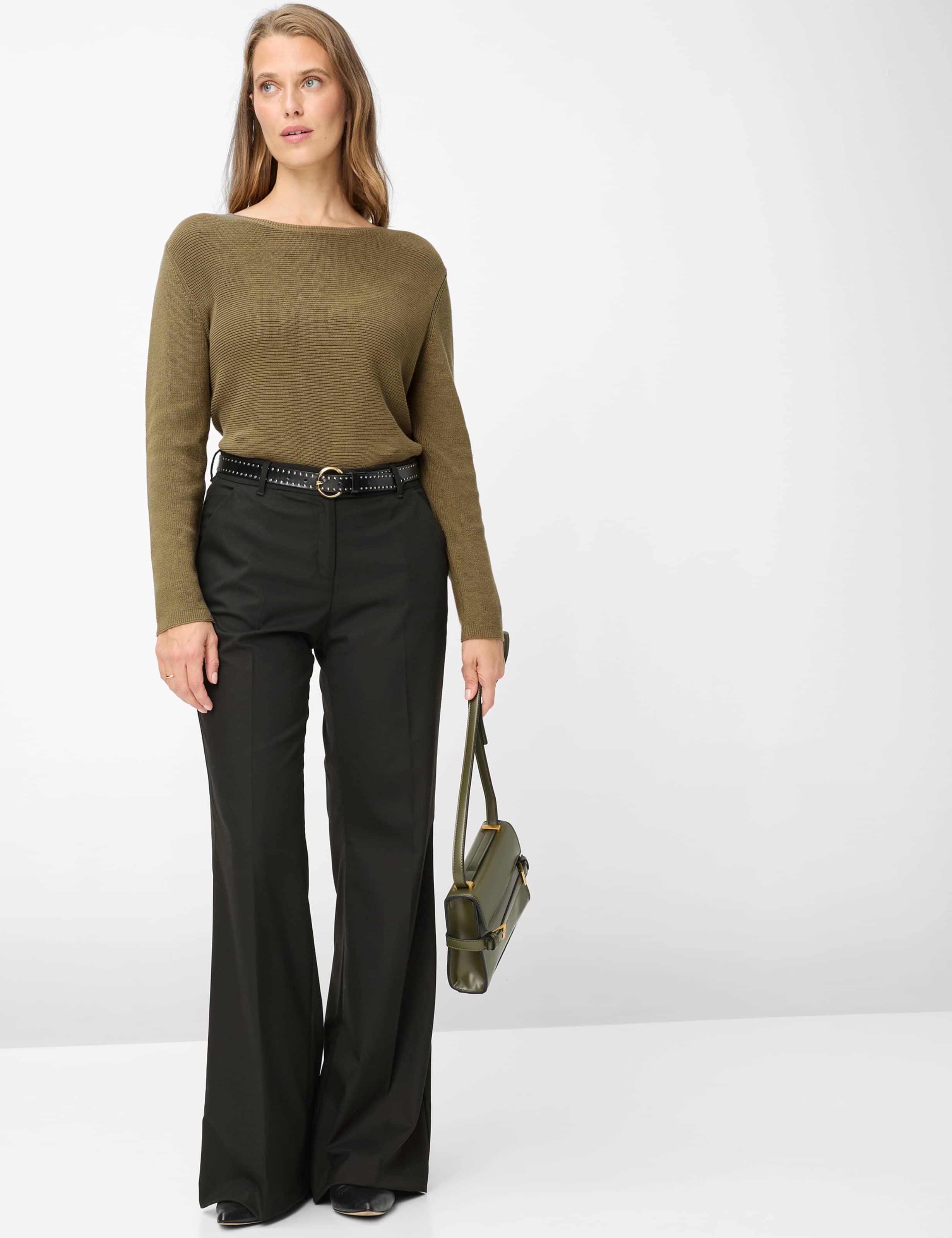 Damen Style MAINE Schwarz Wide Leg Model Outfit