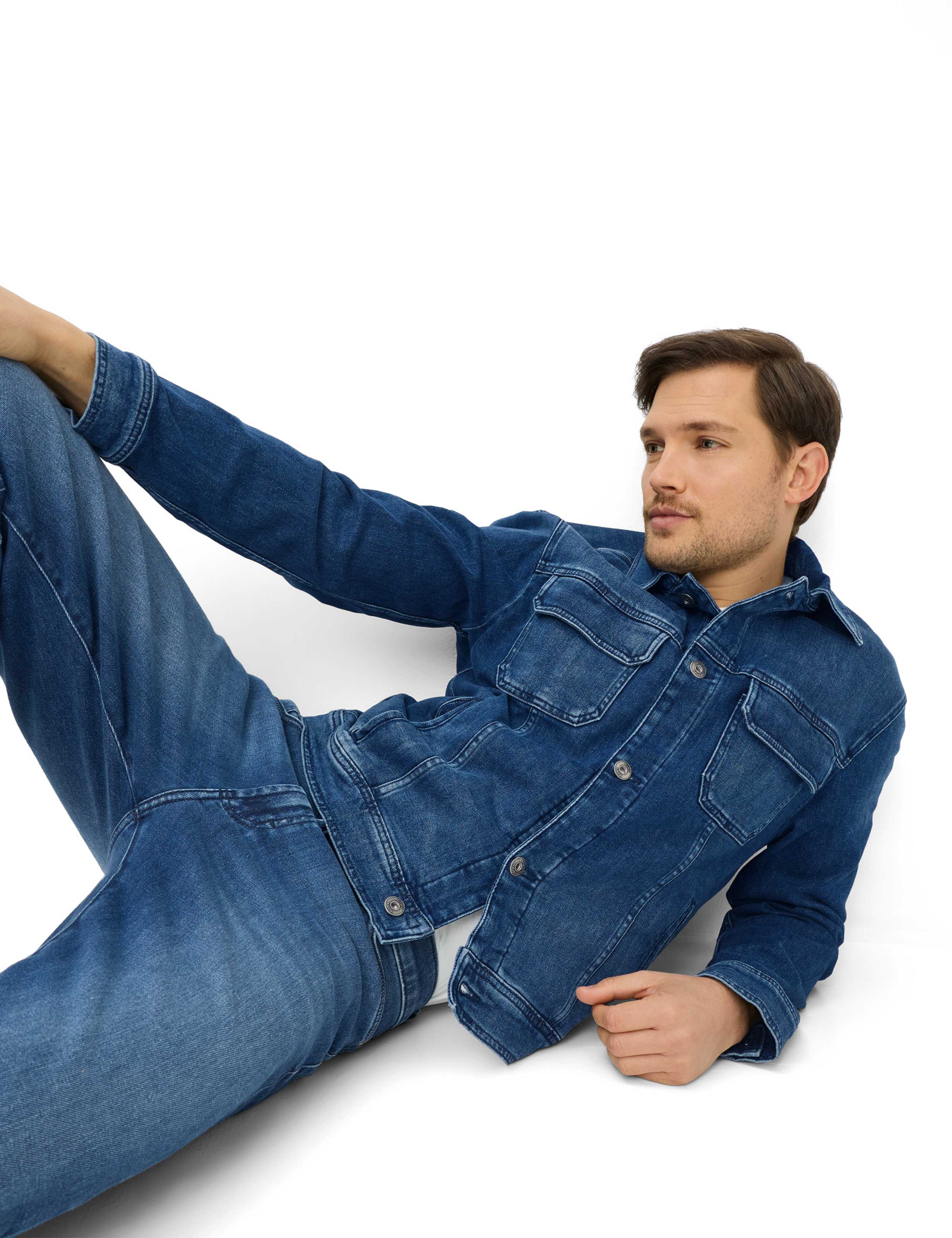 Heren Style DAVE Denim Blauw  Detail 1