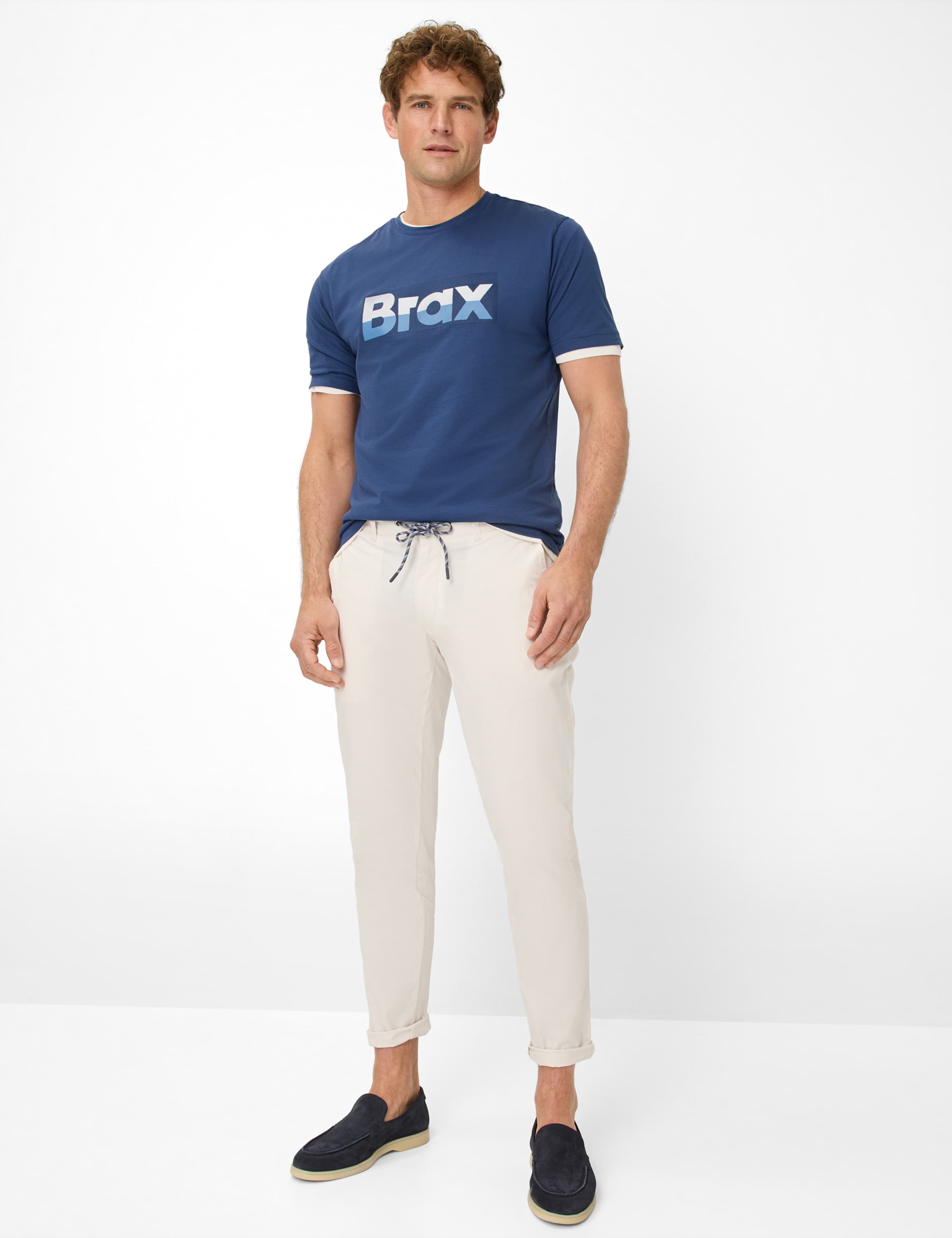 Herren Style TED Blau  Model Outfit