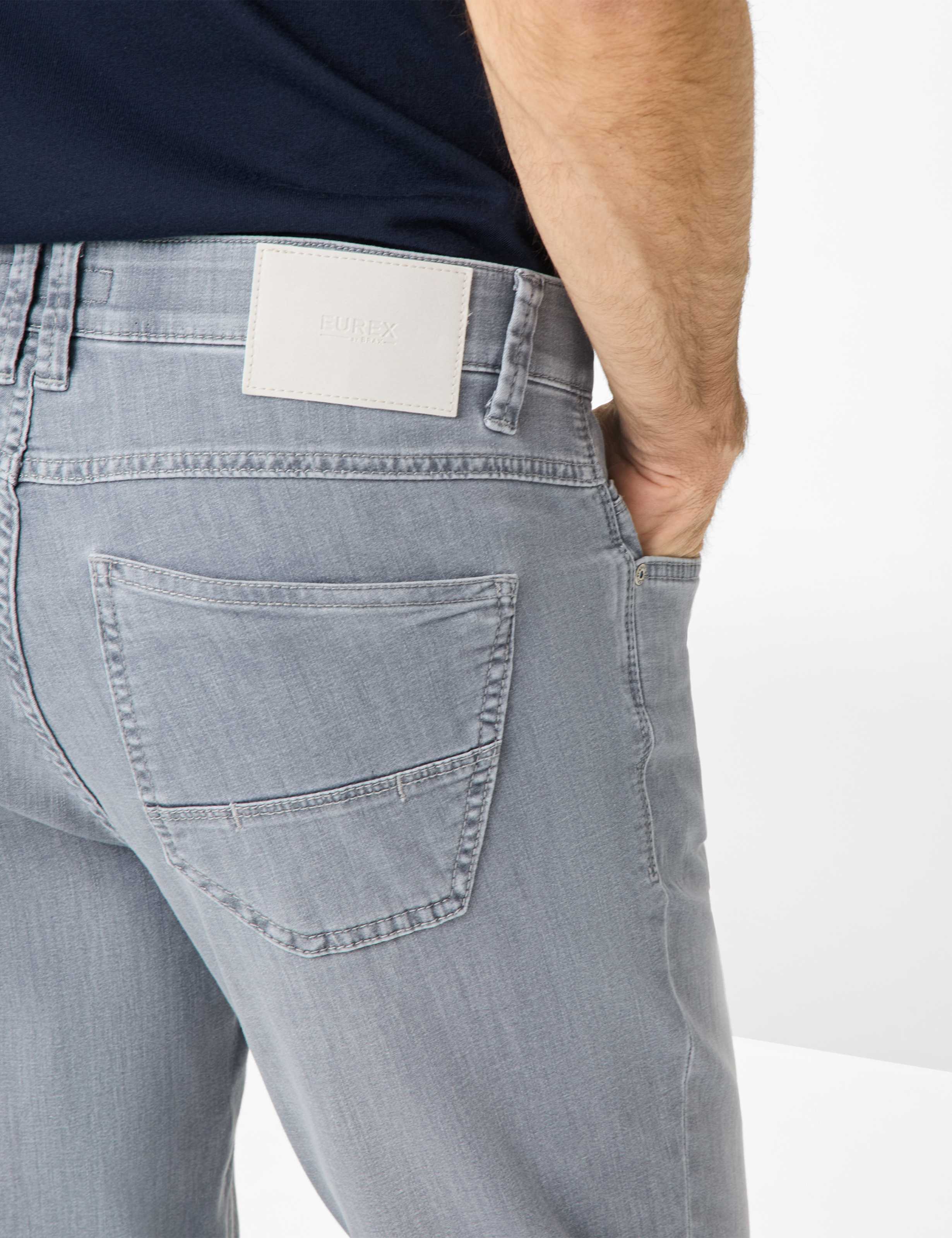 Herren Style LUKE Denim Hellgrau Regular Fit Detail 2
