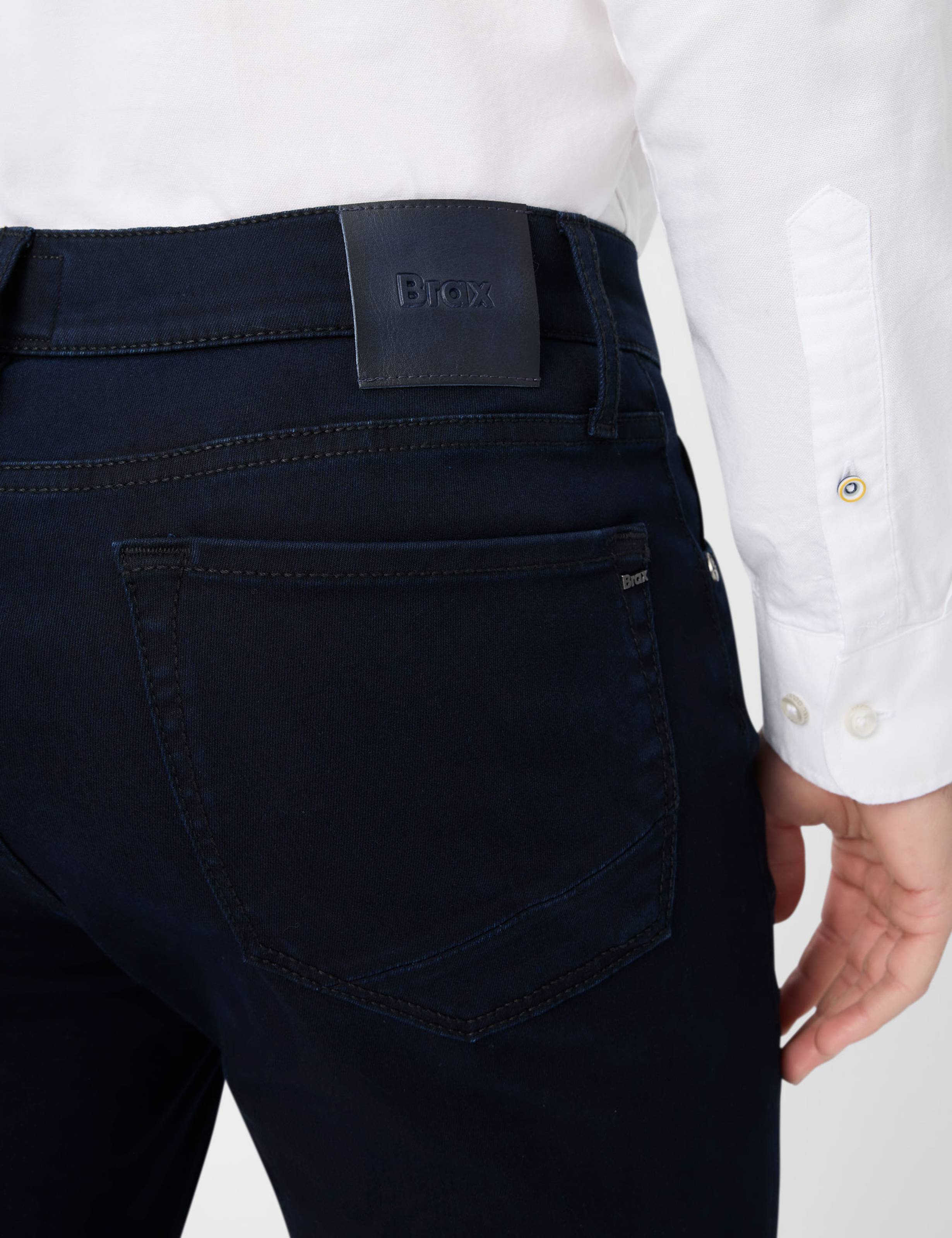 Herre Style CHUCK Denim Mørkeblå Modern Fit Detalje 2