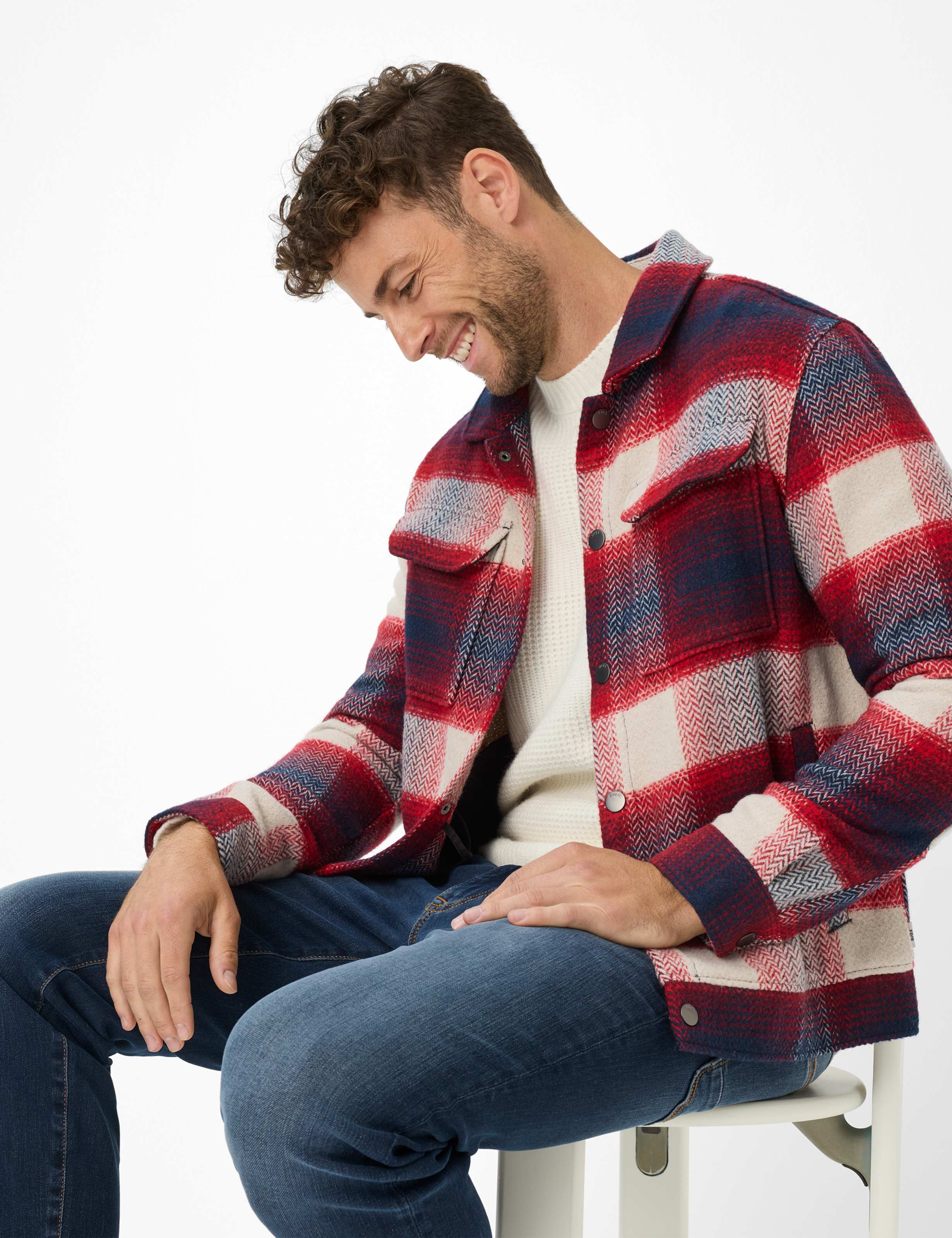Men Style SANTIAGO Dark Red  Detail 1