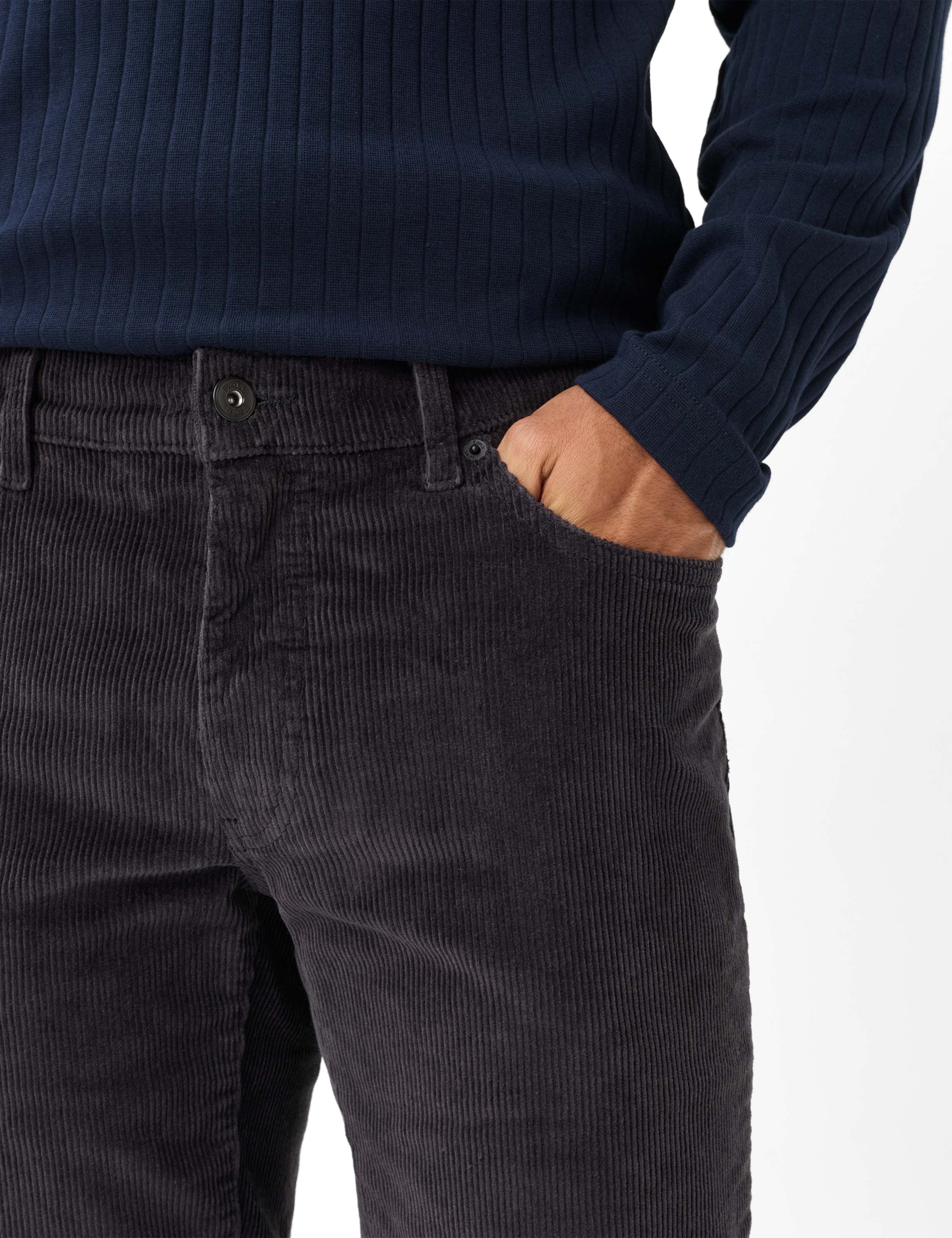 Men Style CADIZ Dark Grey Straight fit Detail 2