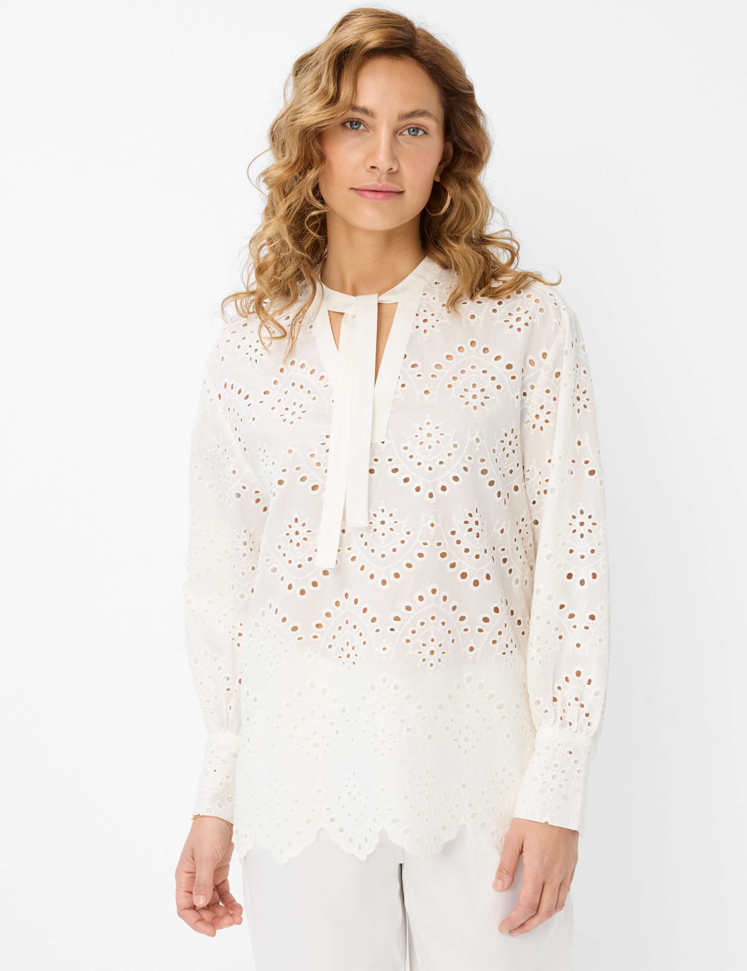 Thumbnail - Brax Damen Bluse Style VIV offwhite, cremeweiß, Gr. 36
