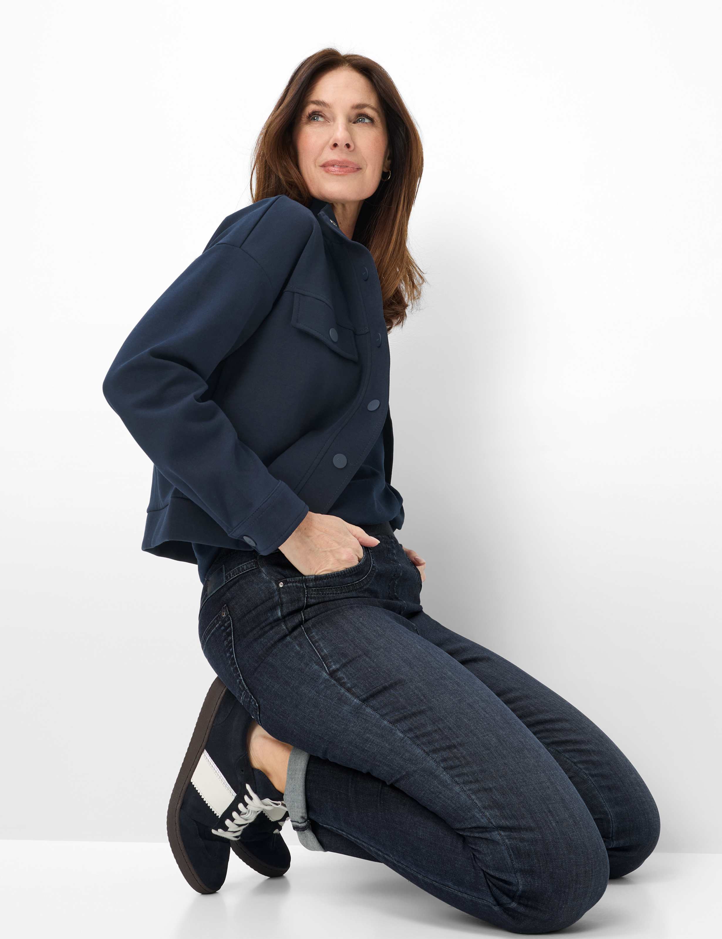 Damen Style PAMINA FUN Denim Dunkelblau Slim Fit Detail 1