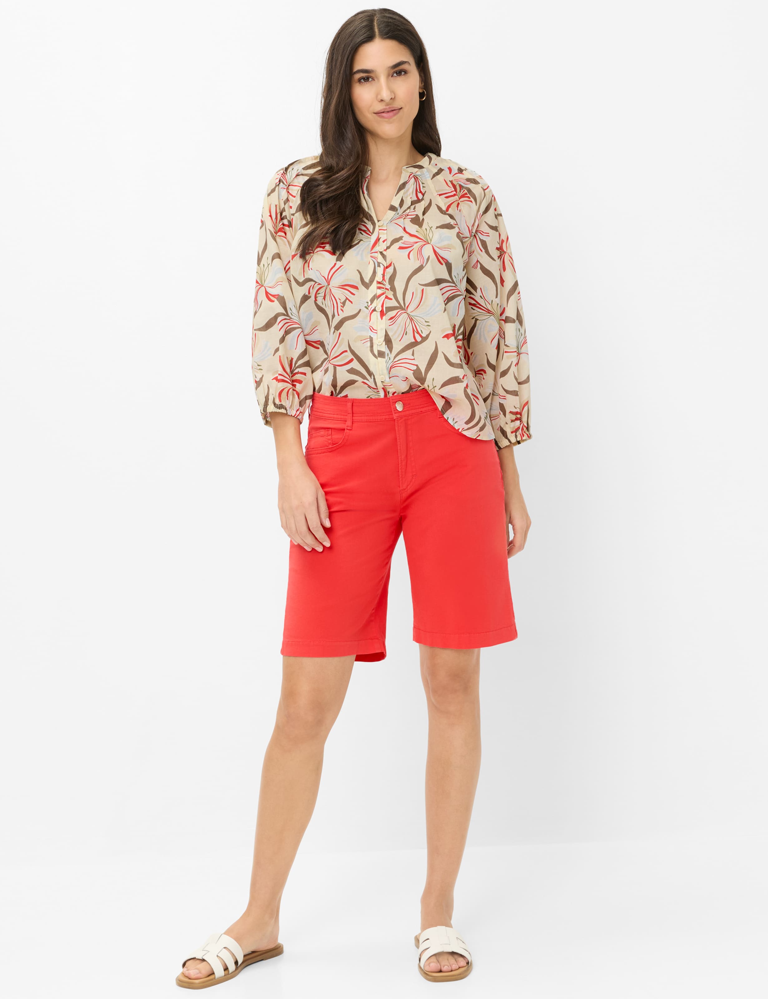 Damen Style MAINE B Rot Wide Leg Model Outfit