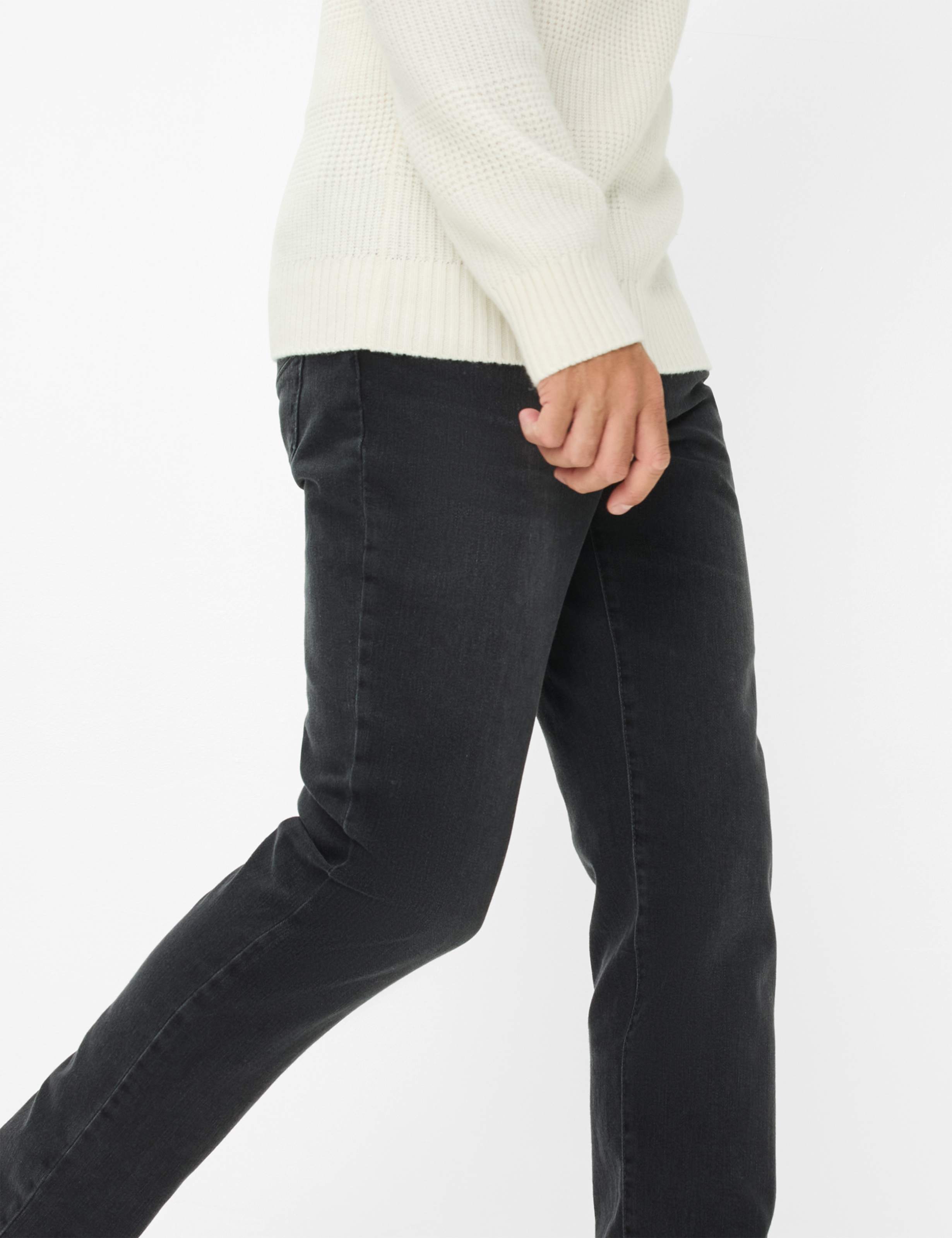 Herren Style CADIZ Denim Dunkelgrau Straight Fit Detail 1