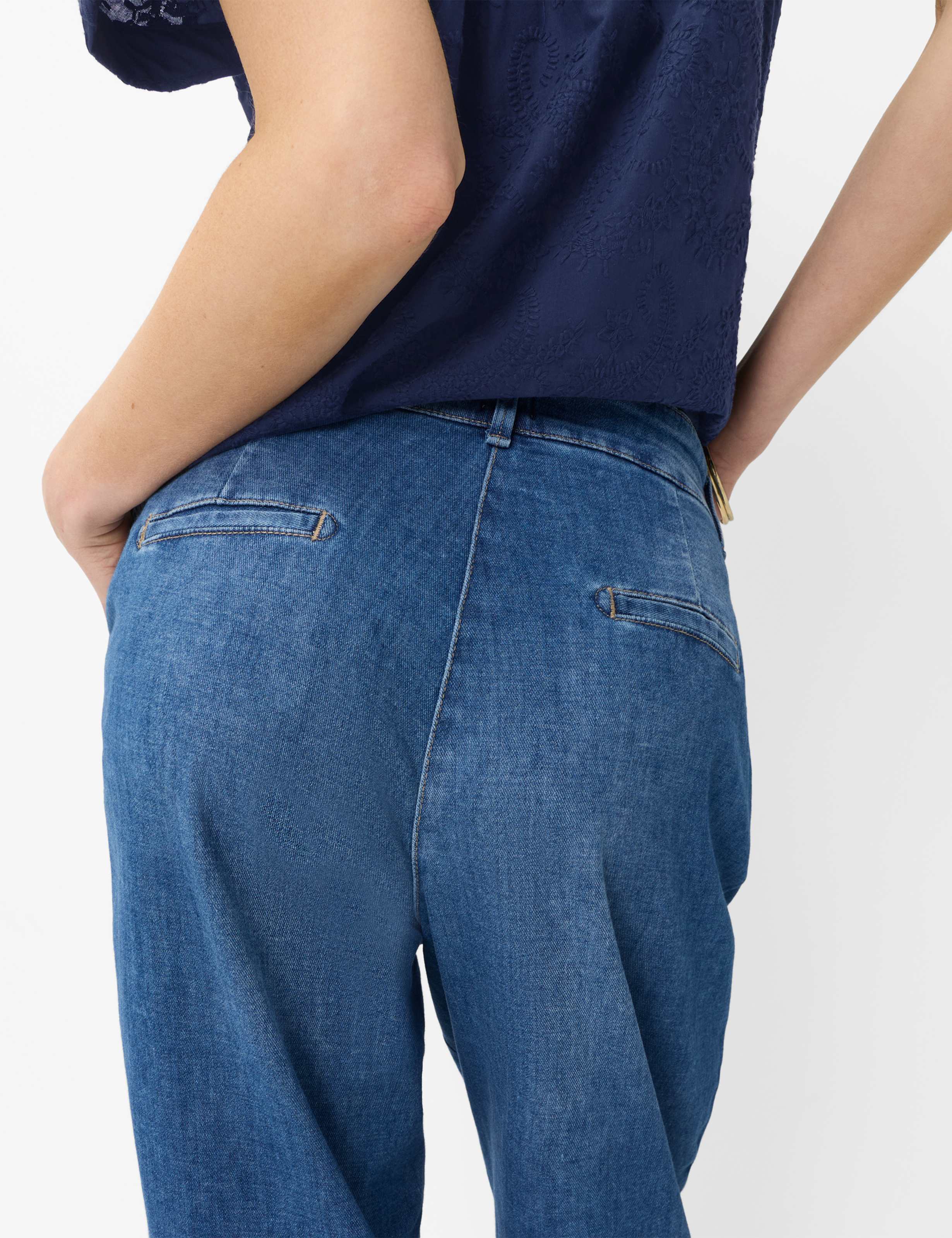 Femme Style MEGAN S Denim Bleu Relaxed Fit Détail 1
