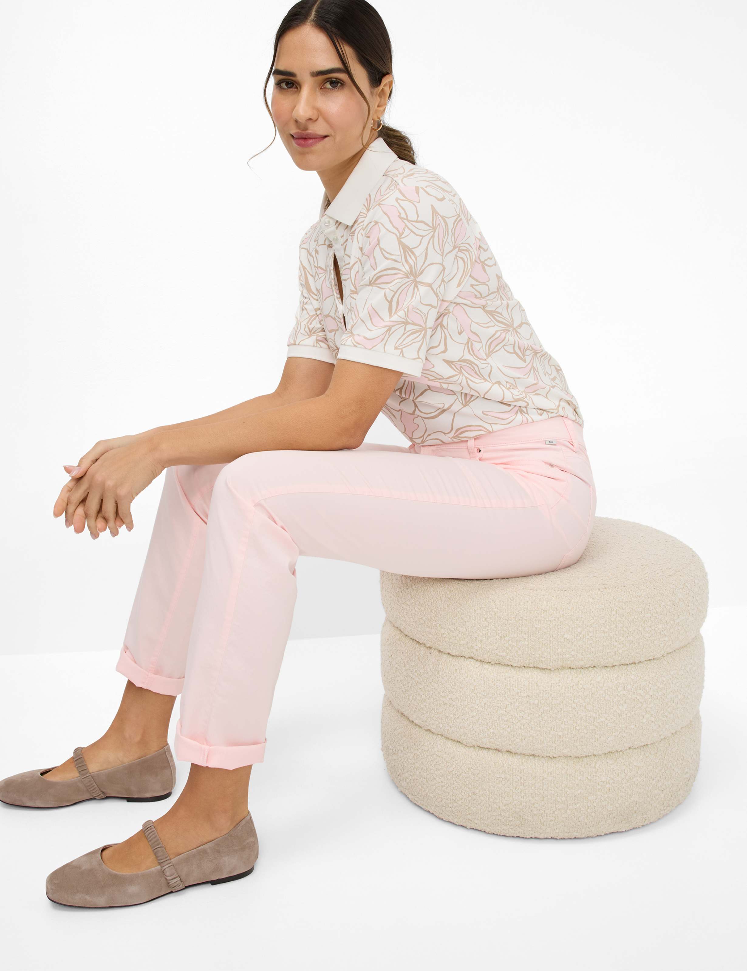 Dames Style CAROLA Roze Feminine Fit Detail 1