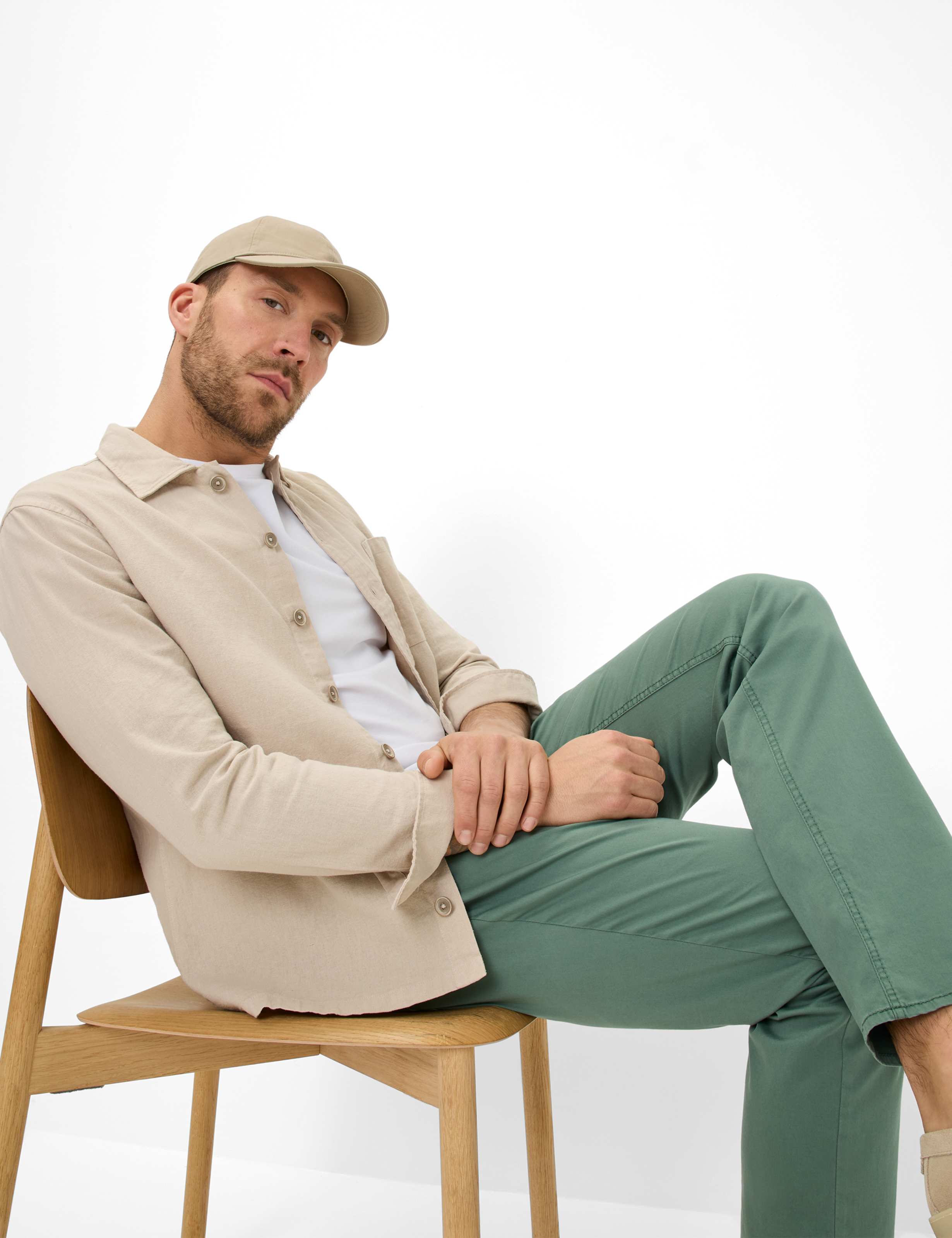 Men Style COOPER Green Regular Fit Detail 1