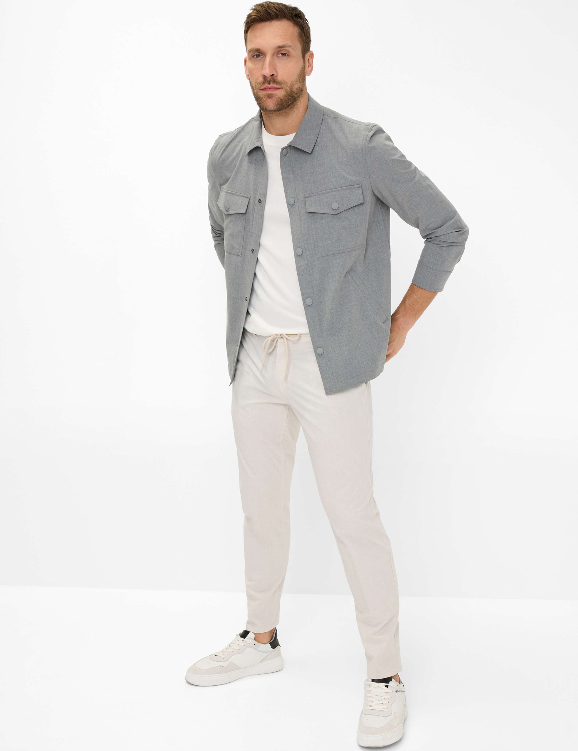 Men Style RENZO Medium Gray  Model Outfit