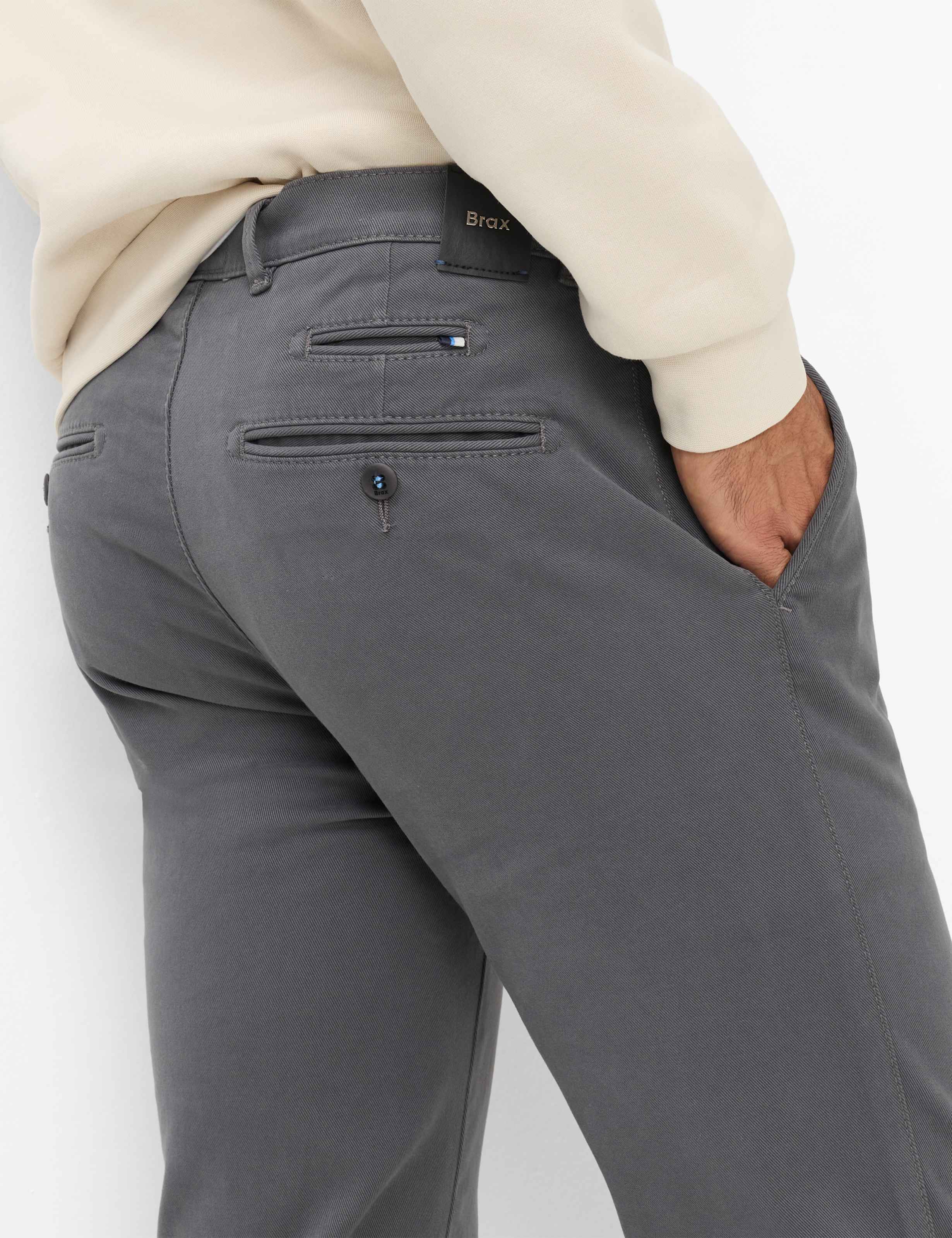 Men Style FABIO IN Dark Gray Modern Fit Detail 2