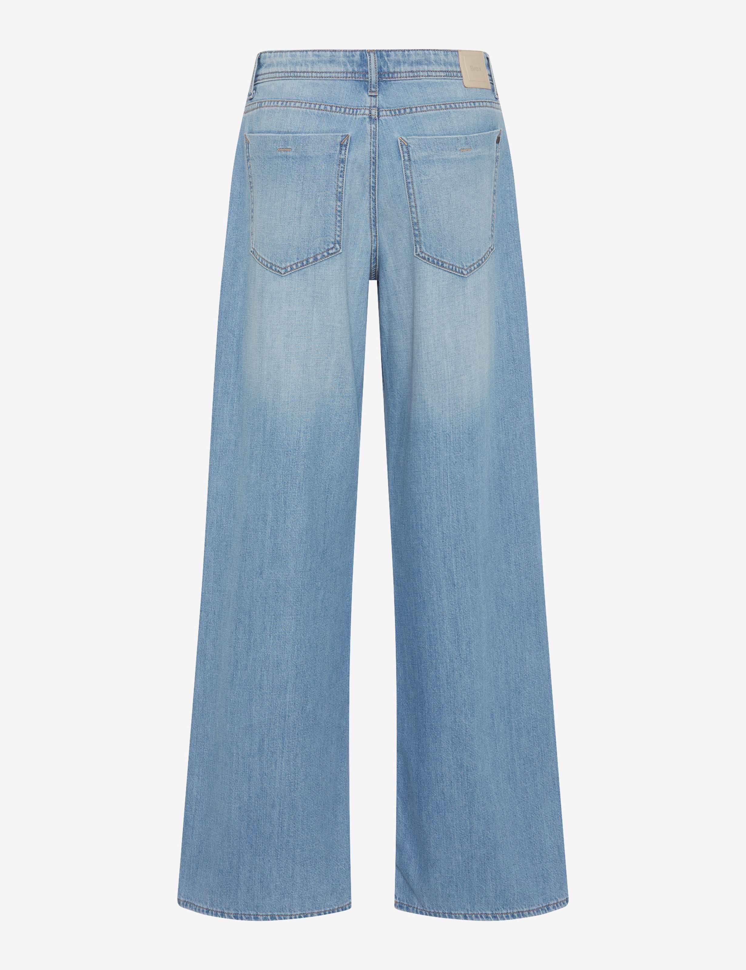 Women Style MORGAN Denim Blue Wide Leg Stand-alone rear view