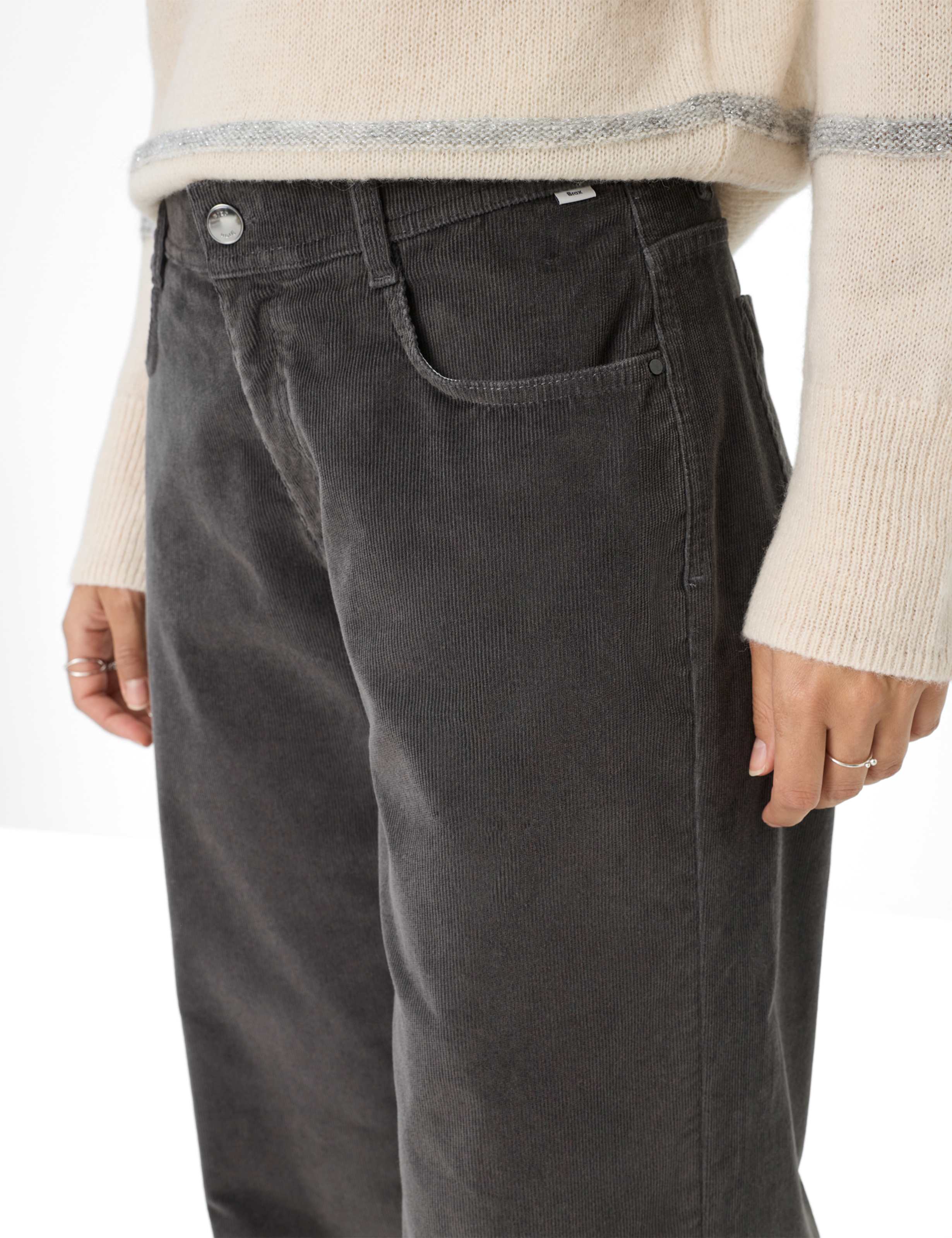 Dames Style MORGAN Donkergrijs Wide Leg Detail 2