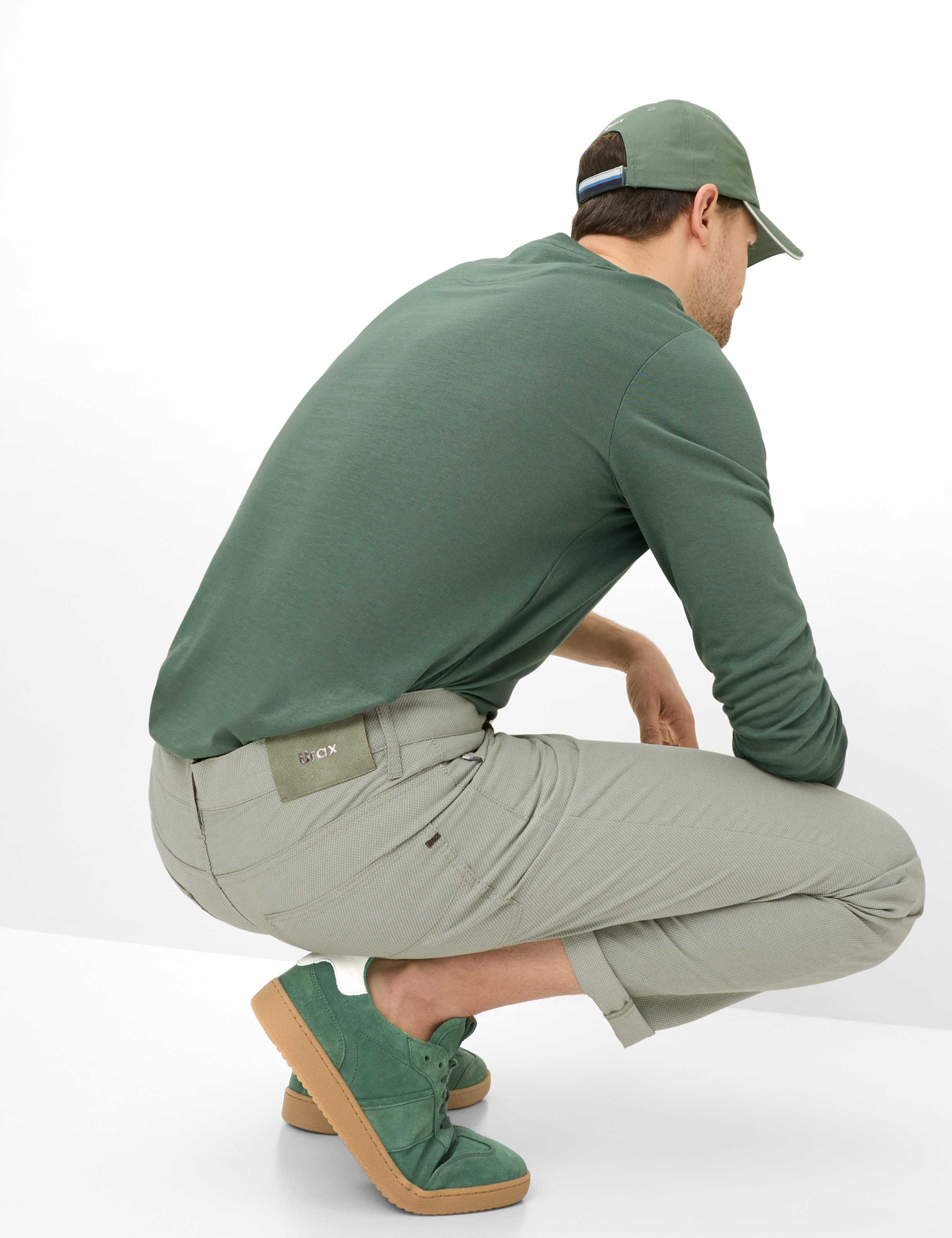 Heren Style CADIZ Groen Straight Fit Detail 1