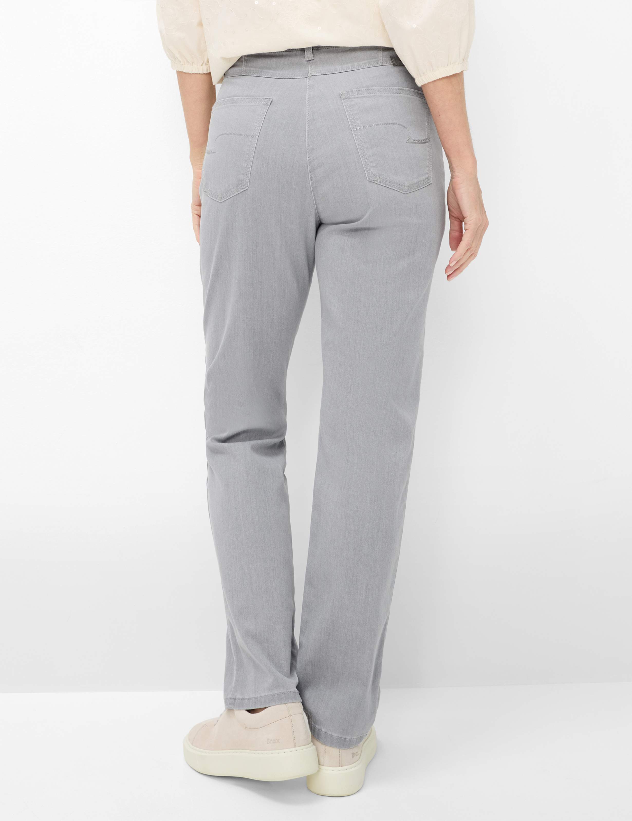 Thumbnail - Raphaela by Brax Damen Five-Pocket-Hose Style CAREN NEW VERY LIGHT GREY,SLIGHTLY USED, denim hellgrau, Gr. 40
